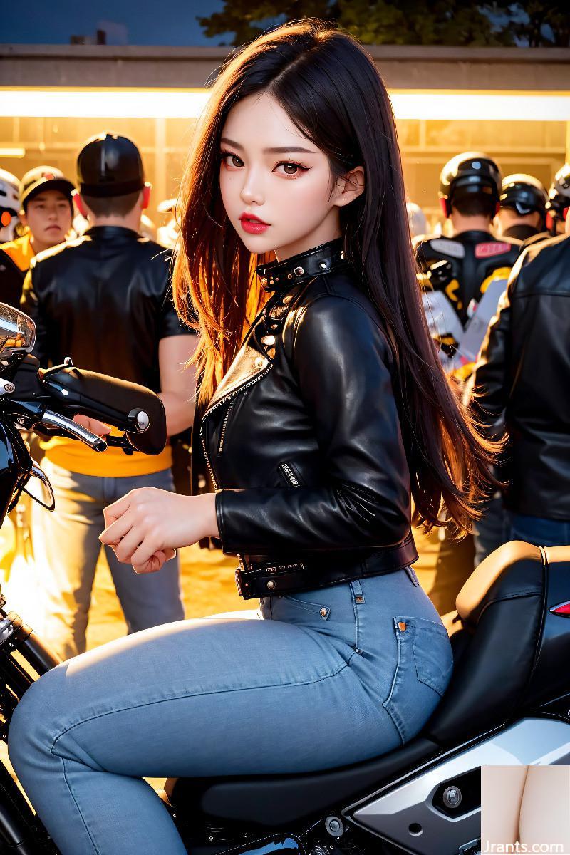 A chefe feminina do bikergang