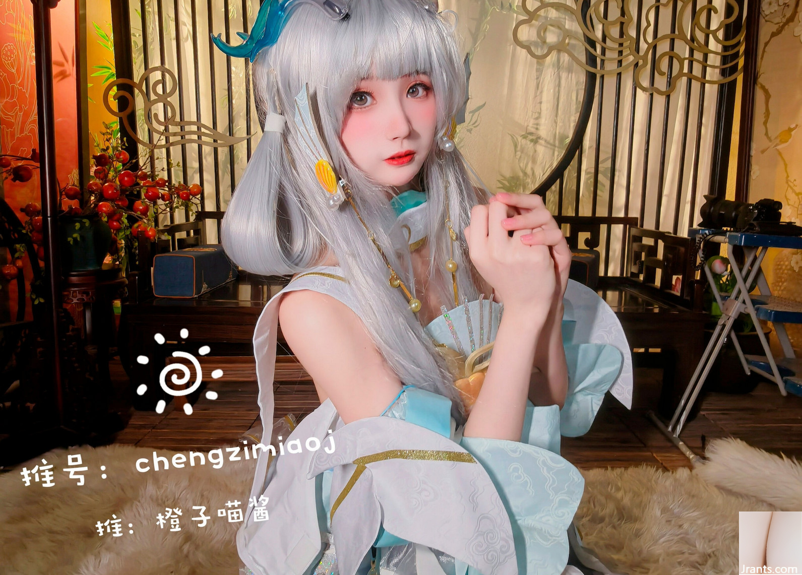 (အွန်လိုင်းစုစည်းမှု) Welfare Girl-Orange Meow Jiang &#8220; Twitter Cospay Collection Ganyu+W+Xishi&#8221;  (71P)