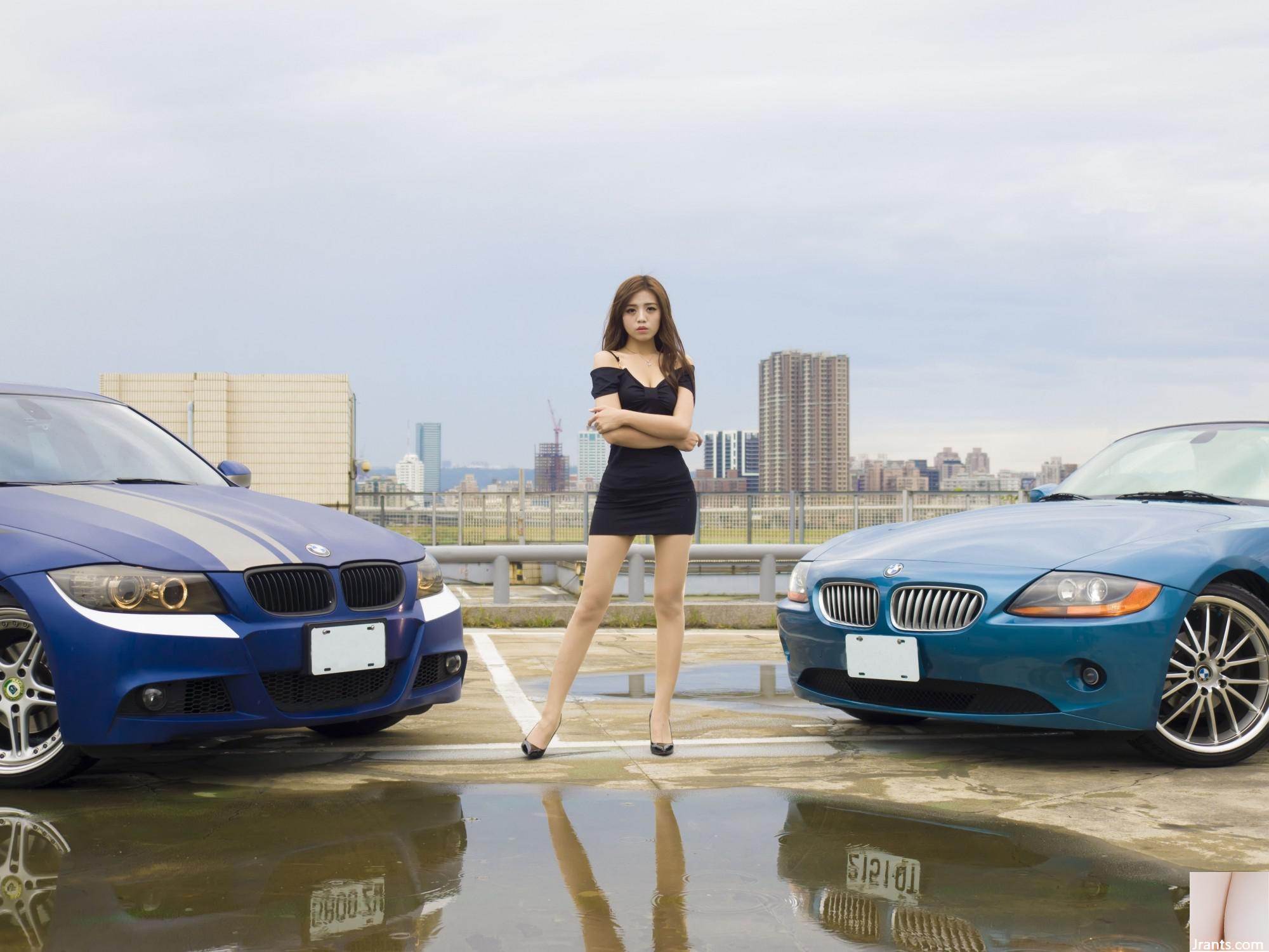 (Foto modelo) foto de Anna Chen tirada ao ar livre no estacionamento de Luoyang (42P)