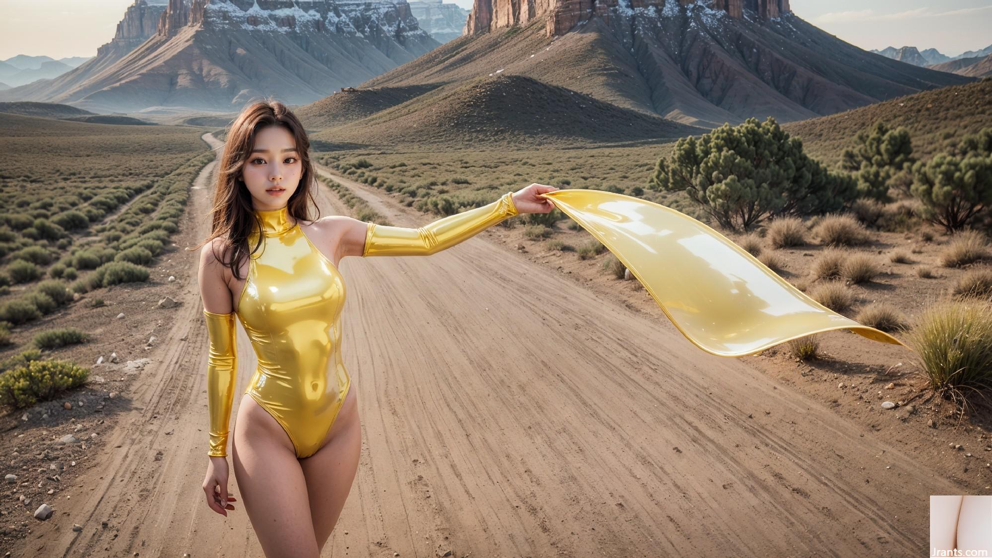 Maillot de bain en latex doré Grand Canyon