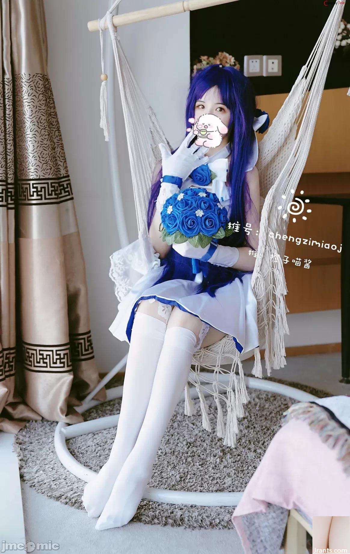 Chengzimiaoj (sauce miaou à l&#39;orange) cosplay Licorne – Azur Lane (25P)