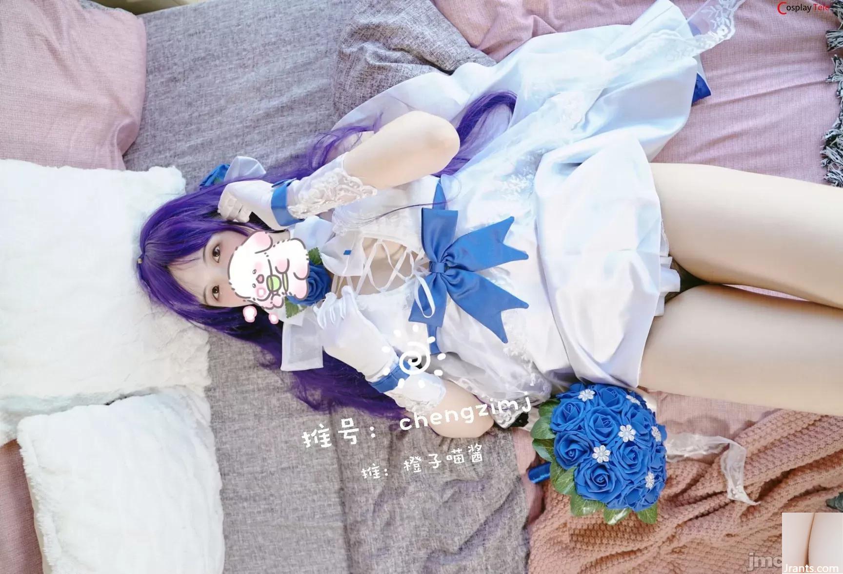 Chengzimiaoj (sauce miaou à l&#39;orange) cosplay Licorne – Azur Lane (25P)