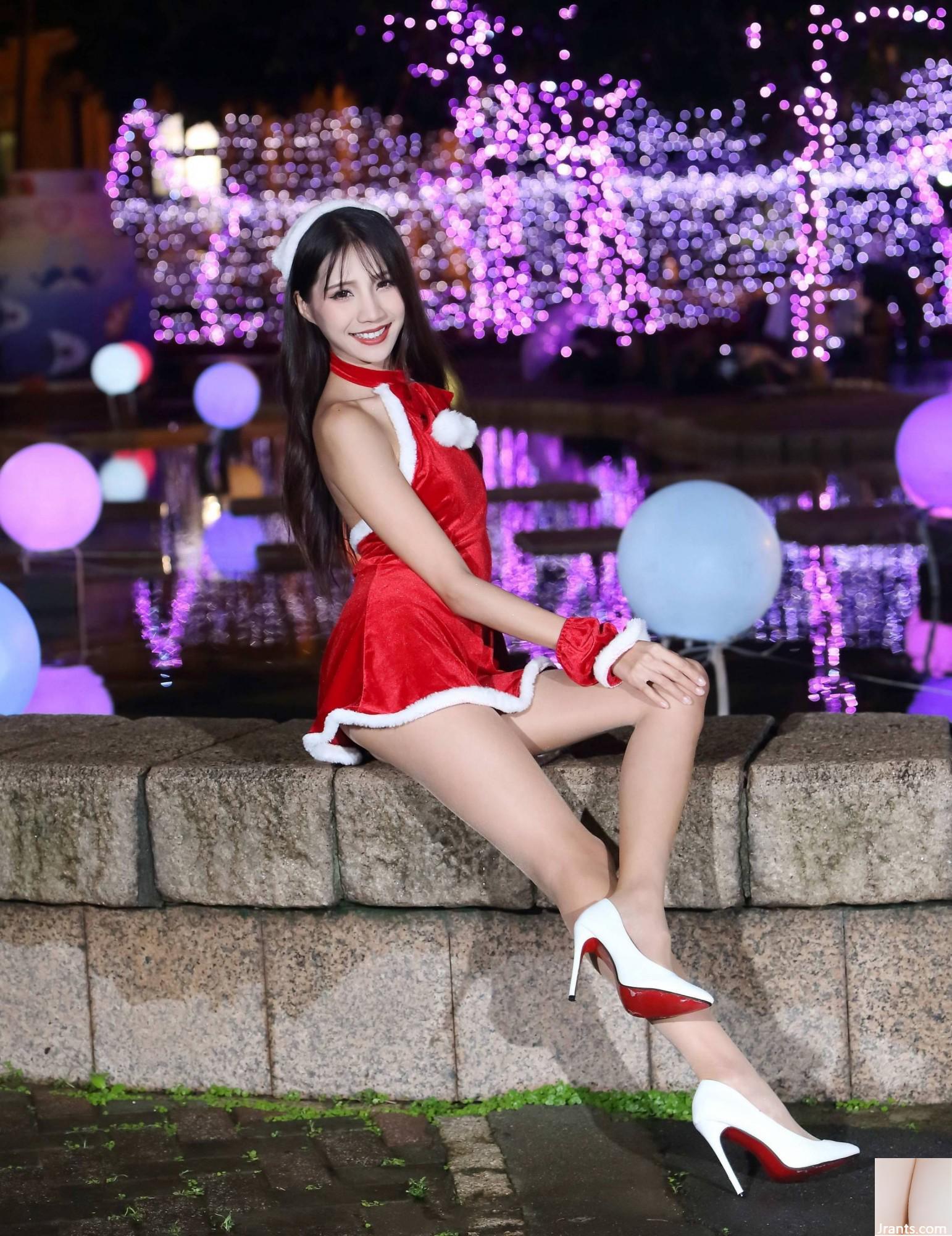 (Extrakapitel über schöne Beine) Langbeiniges Beauty-Model Huang Yunfei, Weihnachtsmädchen mit High Heels und schönen Beinen (117P)