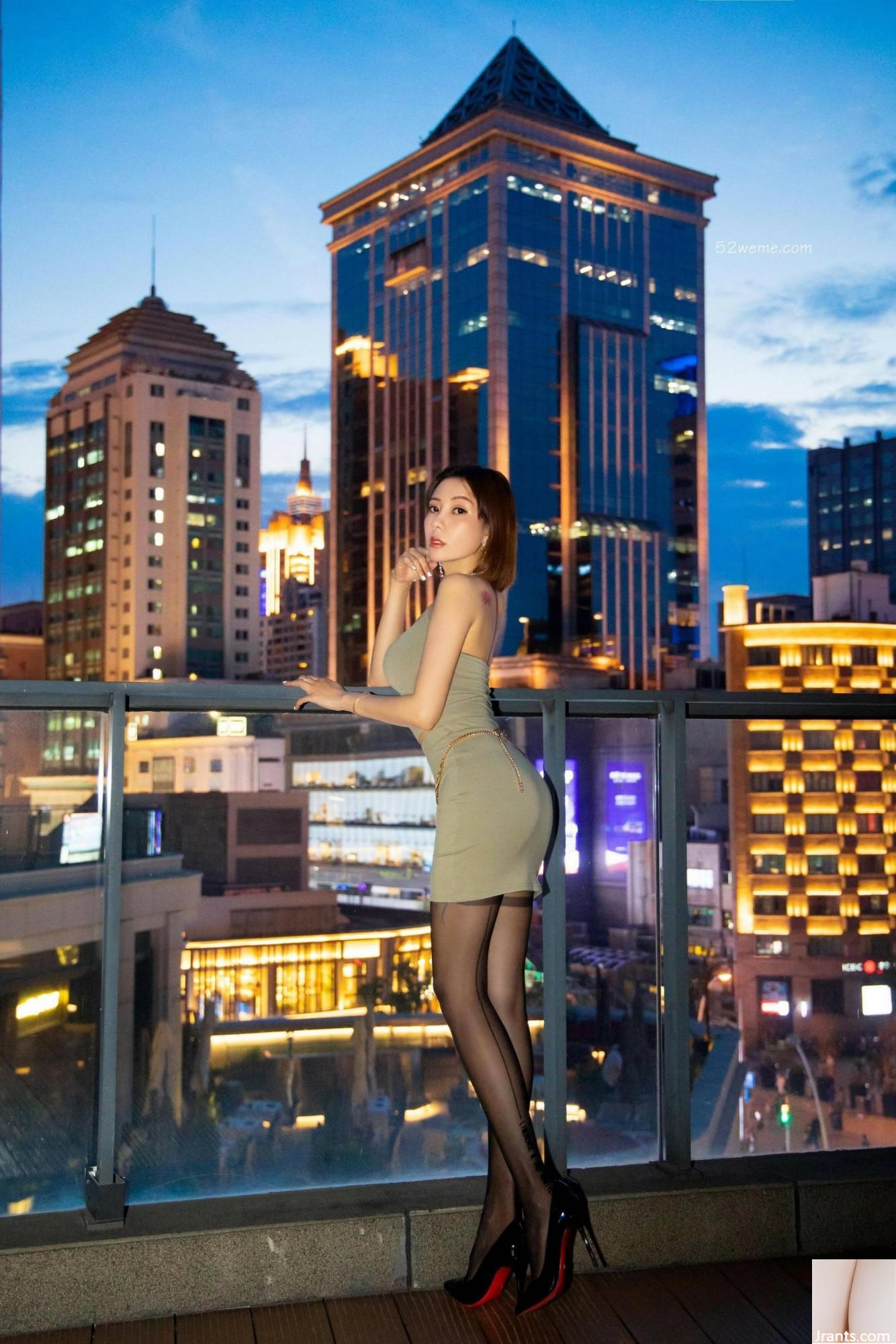 (Online-Sammlung) XiuRen schönes Model Guoer „Night Scenery Beauty“ (61P)