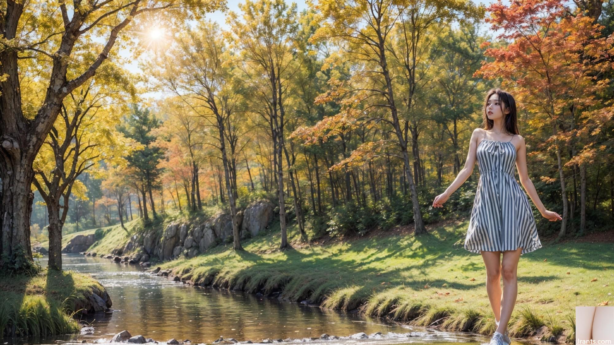 Herbst-Hintergrundbilder Frau2