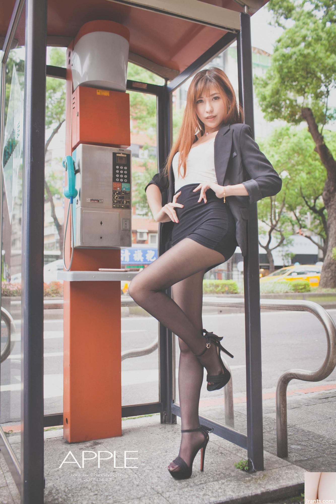 (Foto model) Pemotretan luar ruangan model Taiwan Xiao Jing OL 2 (58P)