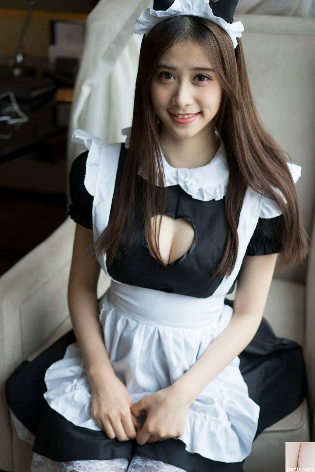 (Online-Sammlung) Welfare Girl A Little Fairy „Maid in Black Silk“ VIP Exclusive (34P)