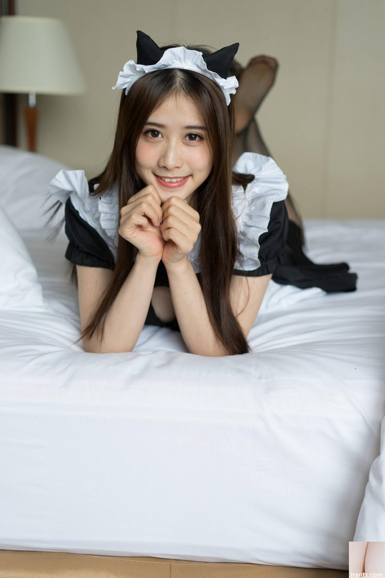 (Online-Sammlung) Welfare Girl A Little Fairy „Maid in Black Silk“ VIP Exclusive (34P)