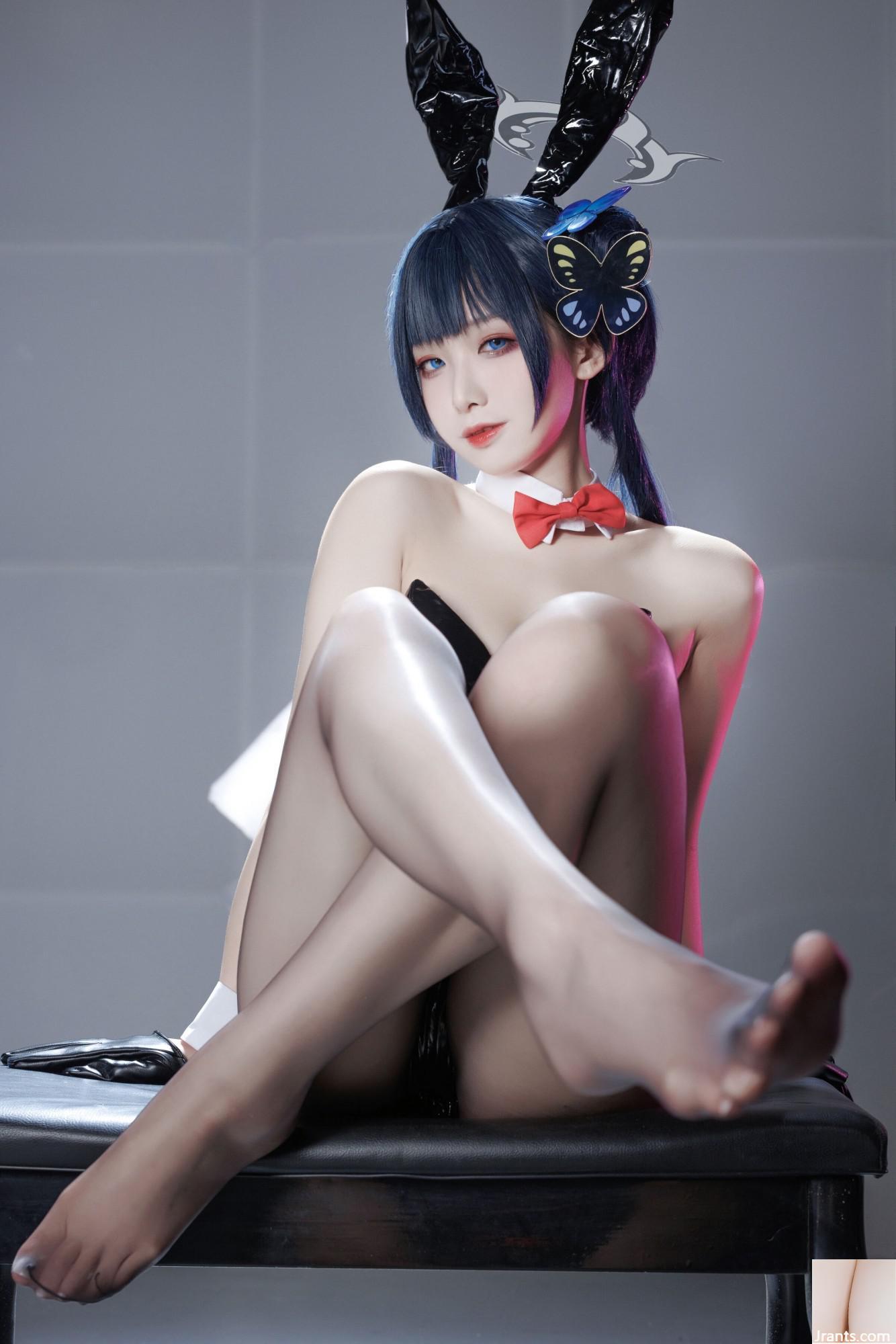 (Fengjiangjiang) Concubina de archivo azul Saki Bunny Girl (30P)