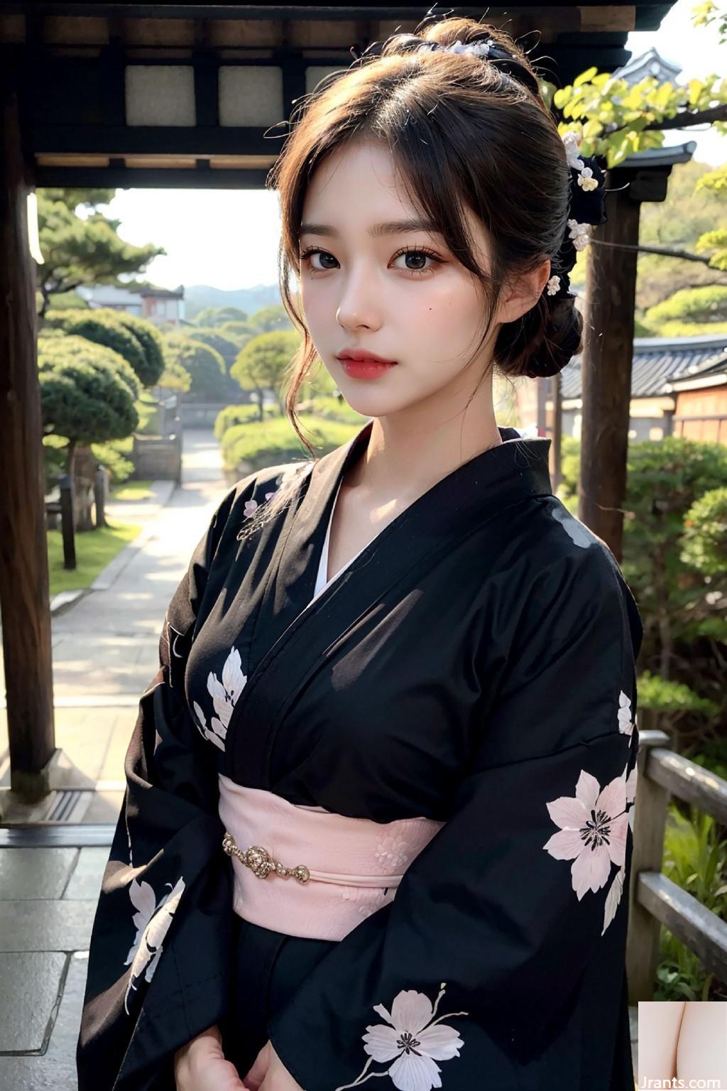 AIB_No293 Schwarzer Kimono