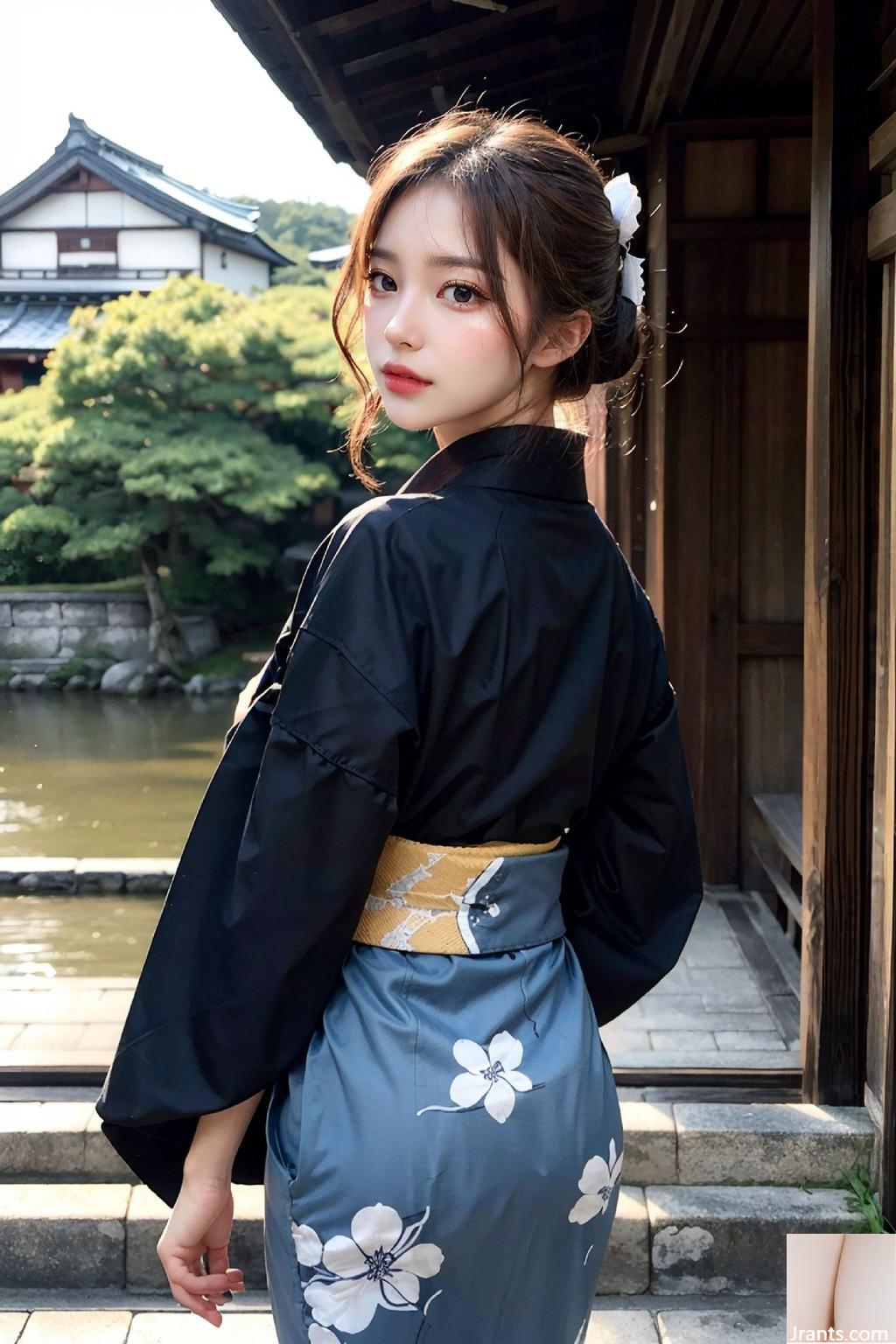 AIB_No293 Schwarzer Kimono