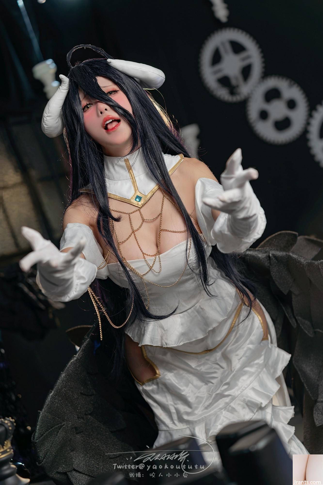 Coser@ Sticky Dumpling ယုန် &#8211; Succubus Albedo ၏အရှက်နှင့်ငါ့ကိုပြောပြပါ