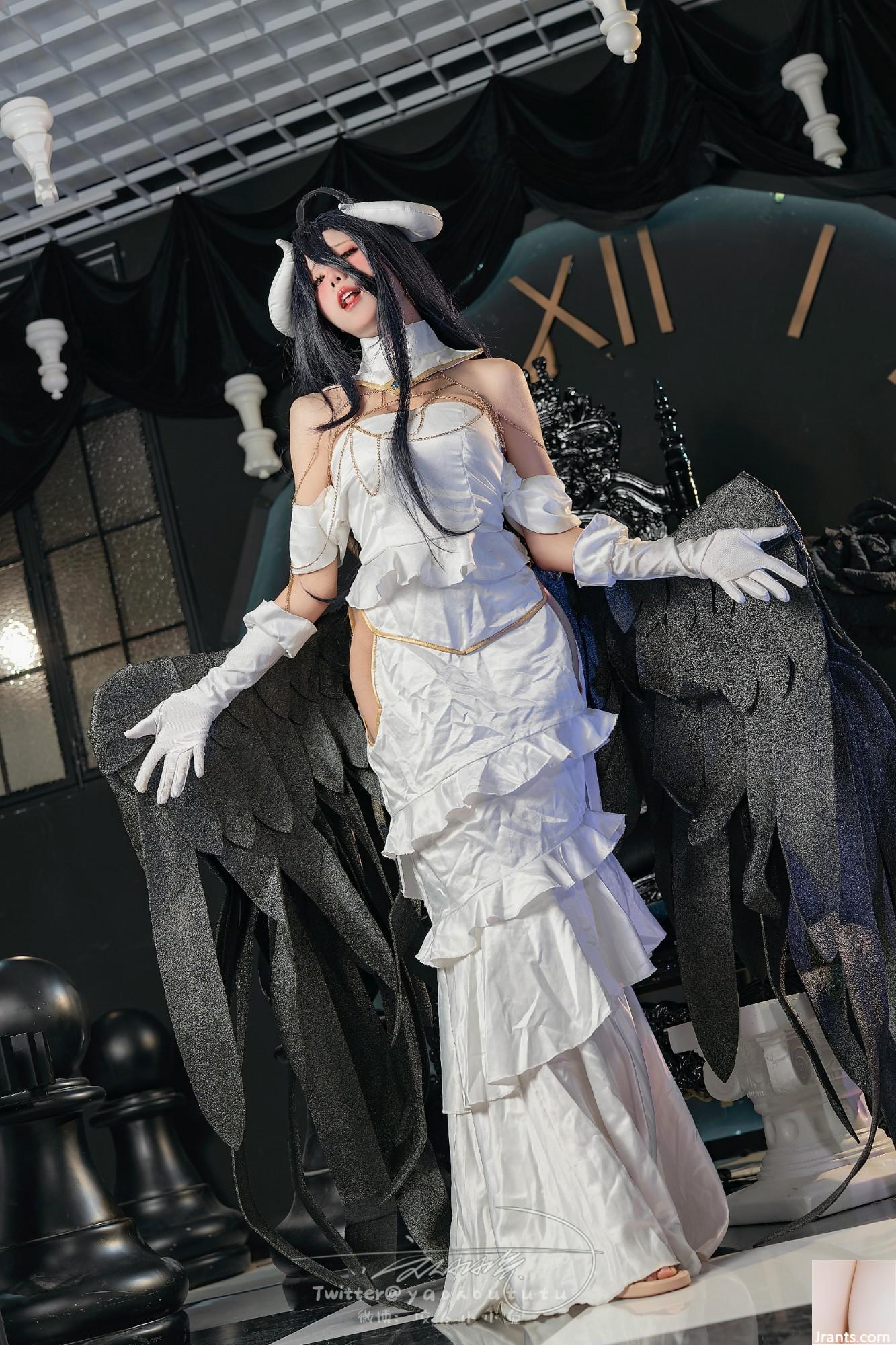 Coser@ Sticky Dumpling ယုန် &#8211; Succubus Albedo ၏အရှက်နှင့်ငါ့ကိုပြောပြပါ