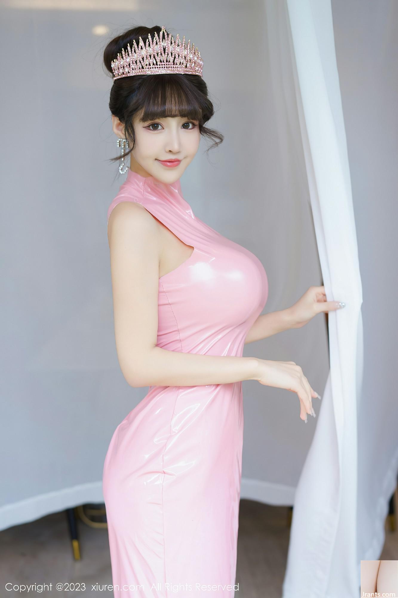 Déesse sexy Zhu Ker robe rose sexy (72P)