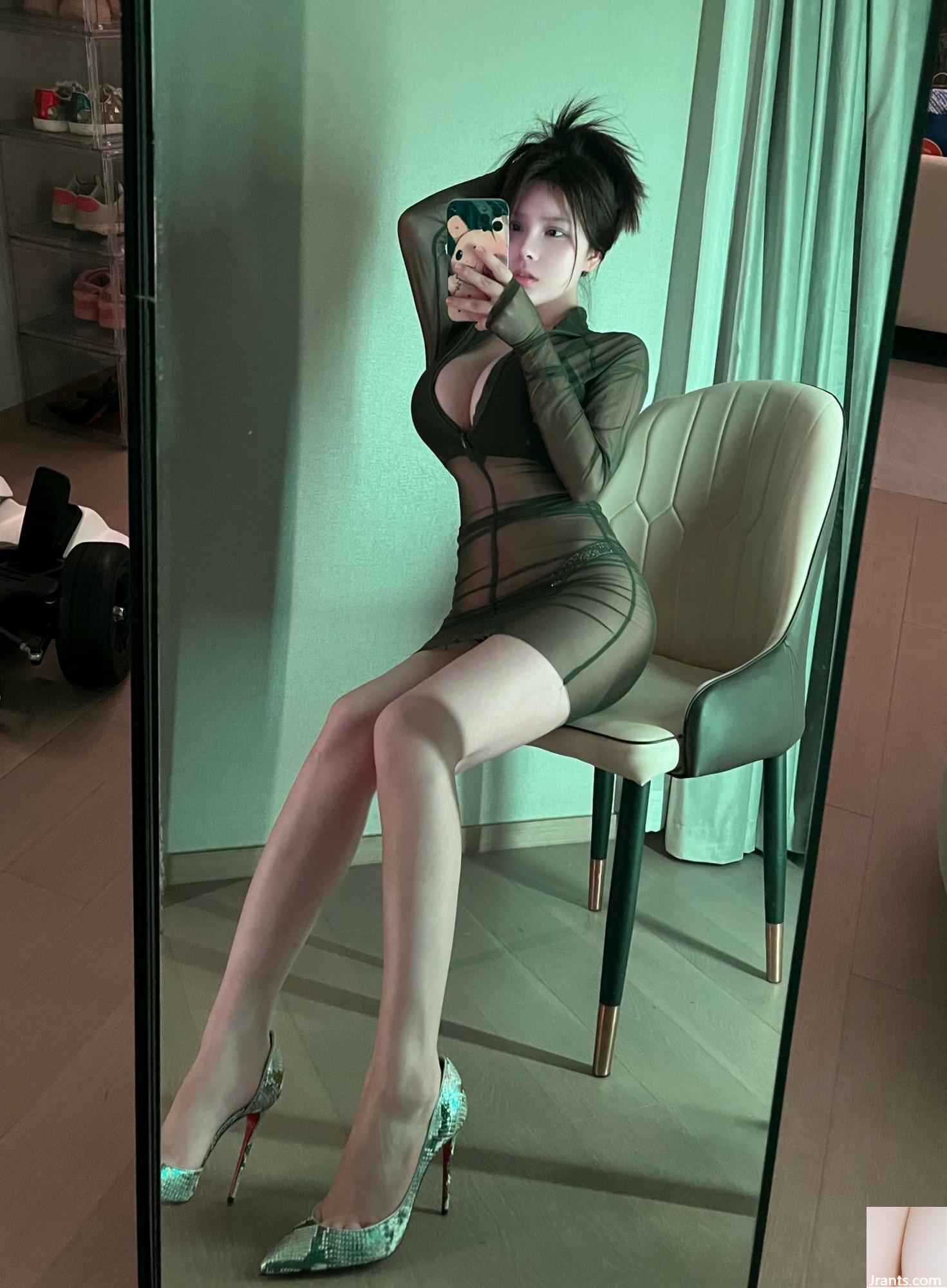 (Collection en ligne) Welfare Girl Running « Green See-through Outfit » VIP Exclusive Full (35P) de Jingluoer