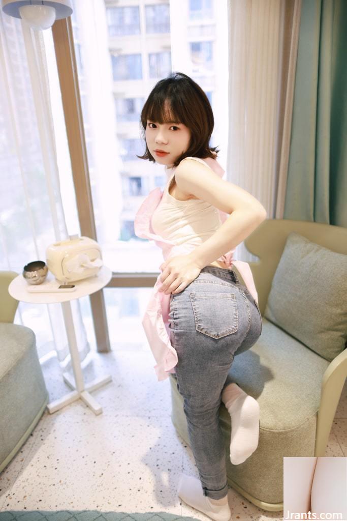 Xiaoxiao mignon – fleurs de fesses en jean