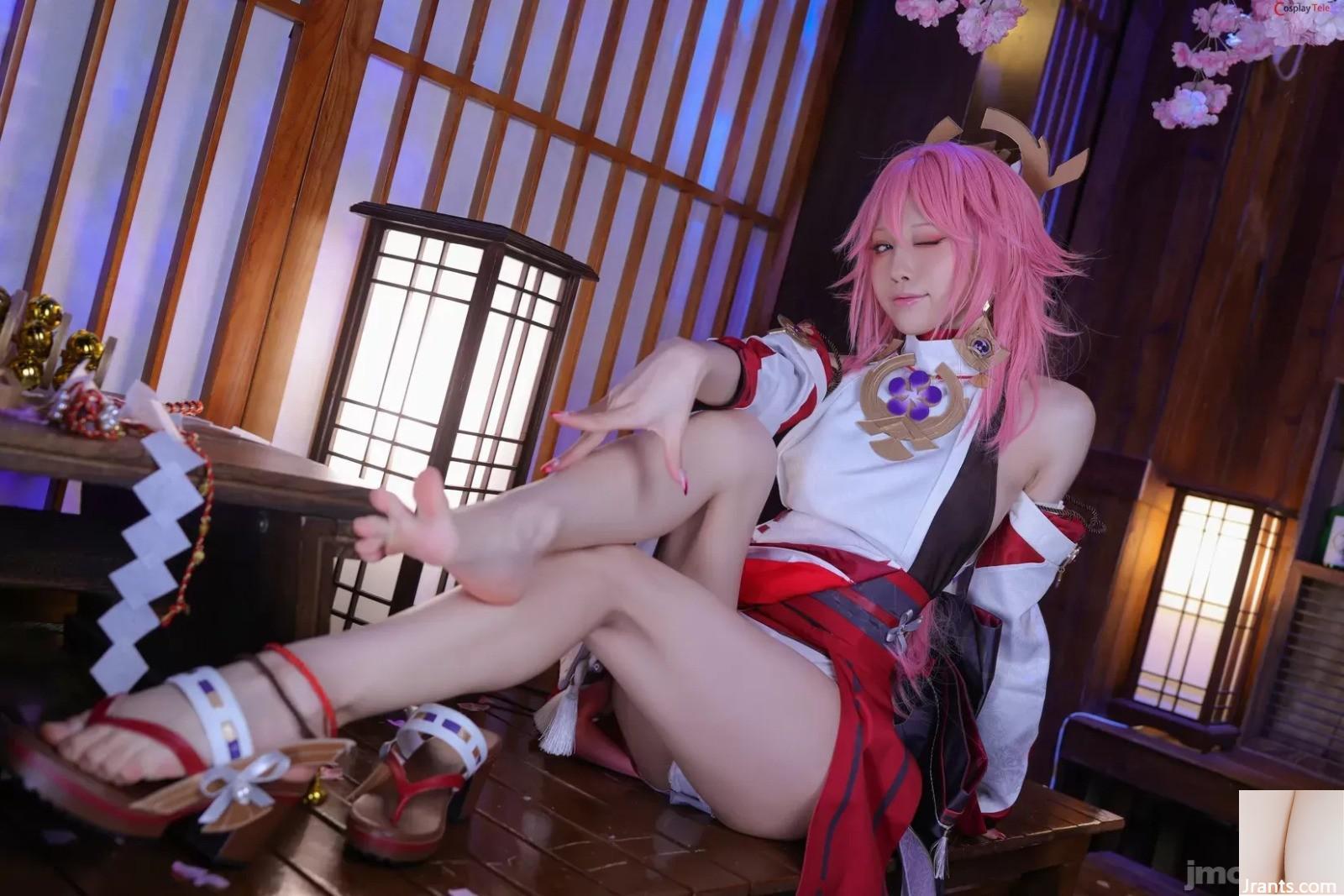 水淼aqua cosplay Yae Miko – Genshin Impact (53P)