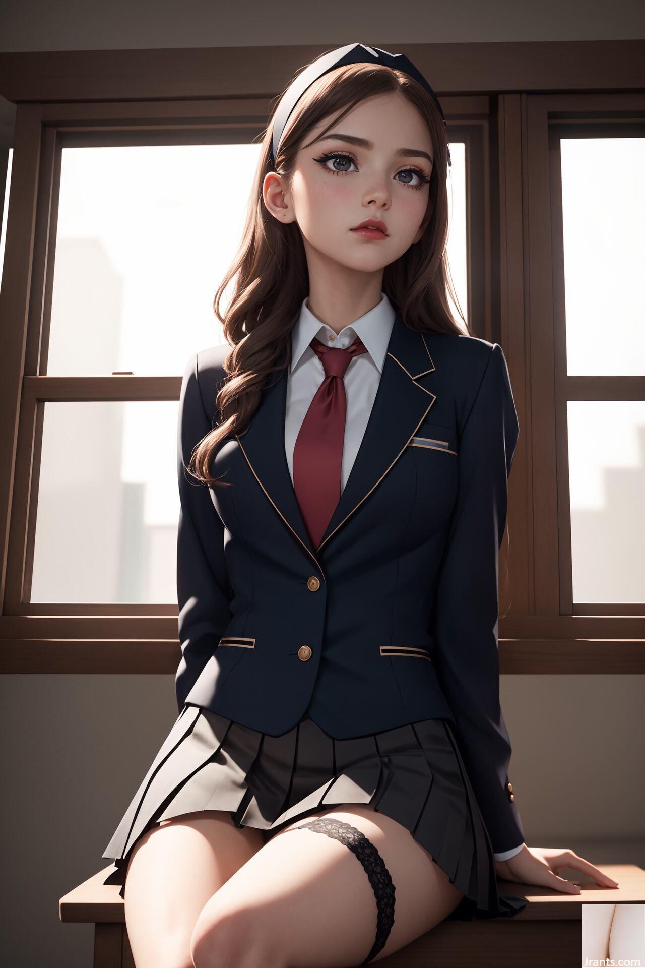 (Uniform-waifus-AI) (AI জেনারেটেড) 1