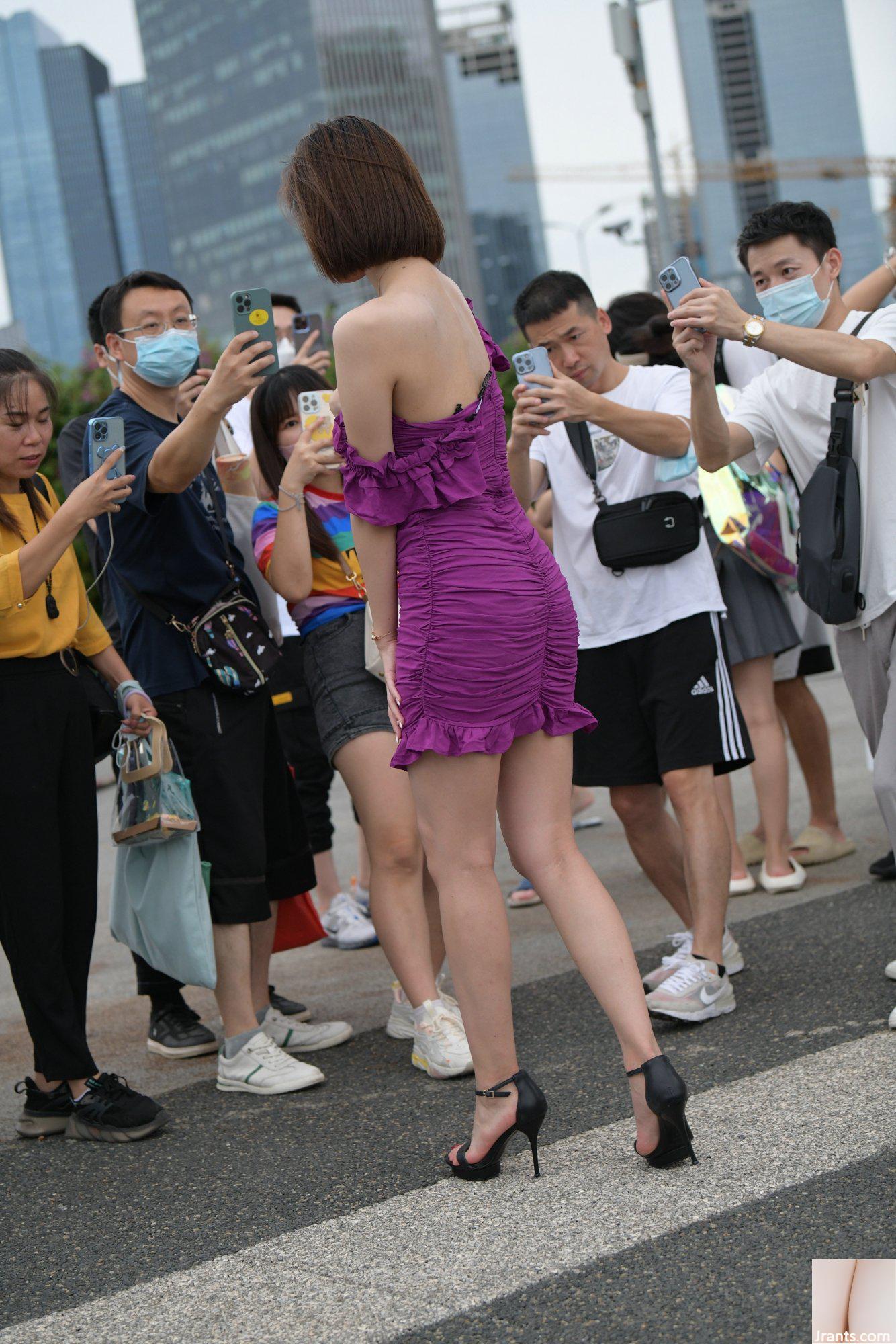 (인터넷의 아름다운 다리 컬렉션) Cheng Er Street 사진 &#8220;Purple Sweet Girl&#8221;(113P)