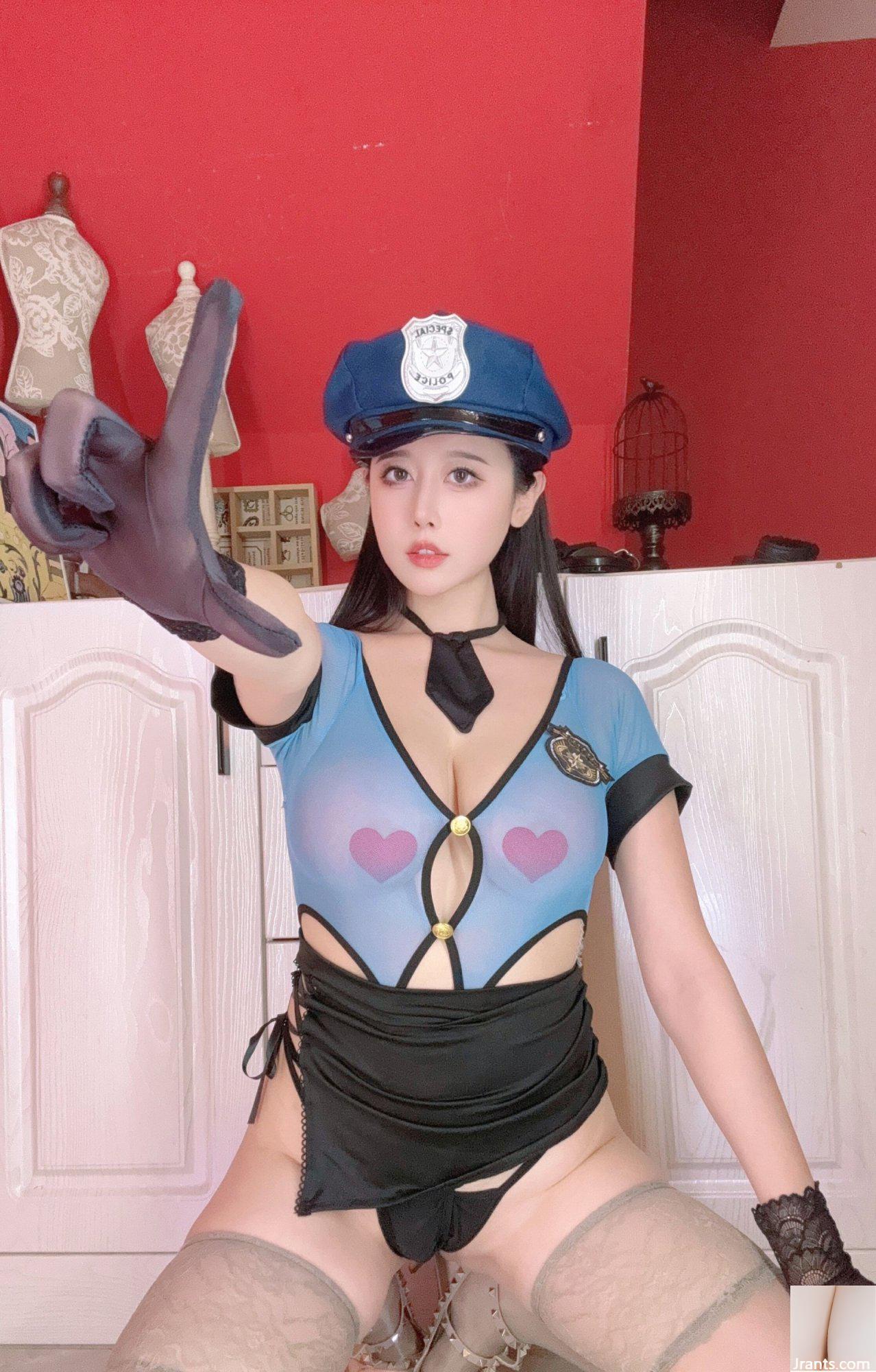 (Coleção online) Garota do bem-estar Nai Xi-chan &#8220;Police Trainee&#8221; VIP exclusivo (85P)