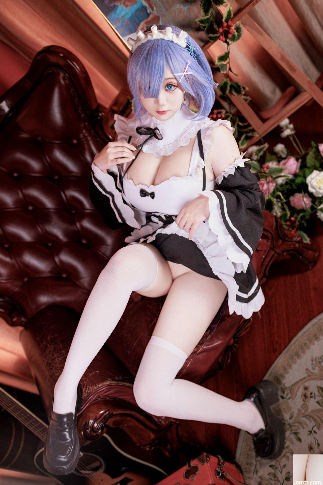 (Coleção online) Garota do bem-estar Ashuki Yuki &#8220;Rem Maid&#8221; VIP exclusivo (82P)