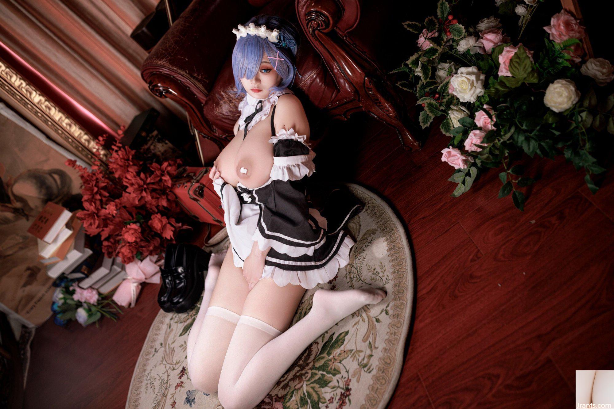 (Coleção online) Garota do bem-estar Ashuki Yuki &#8220;Rem Maid&#8221; VIP exclusivo (82P)