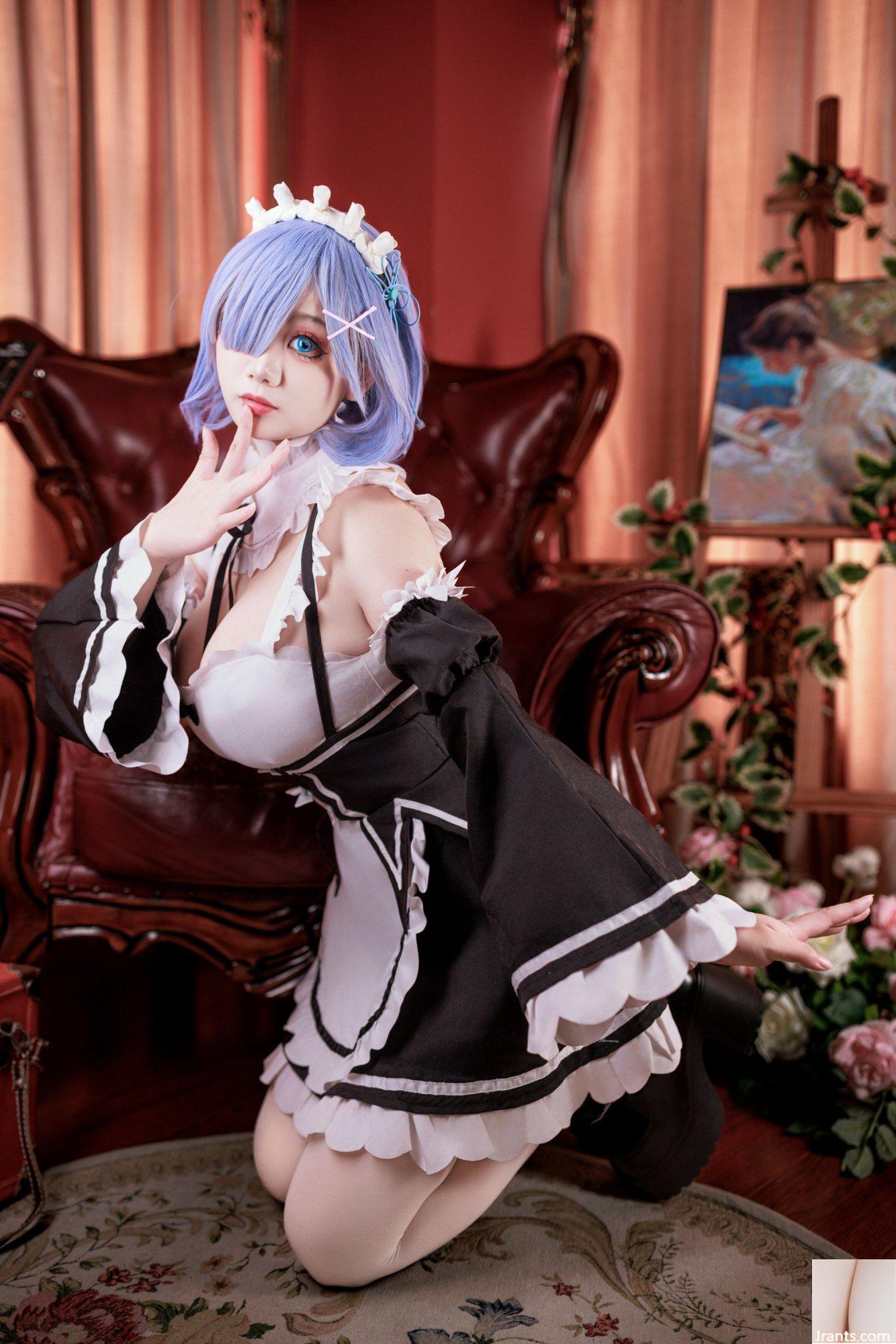 (Coleção online) Garota do bem-estar Ashuki Yuki &#8220;Rem Maid&#8221; VIP exclusivo (82P)