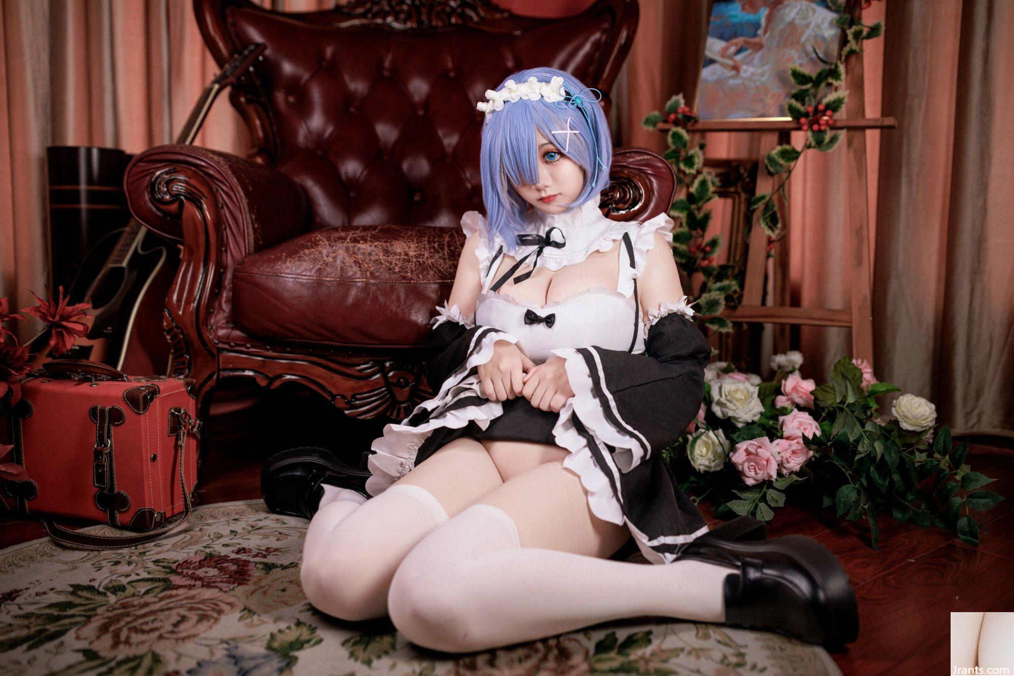 (Coleção online) Garota do bem-estar Ashuki Yuki &#8220;Rem Maid&#8221; VIP exclusivo (82P)