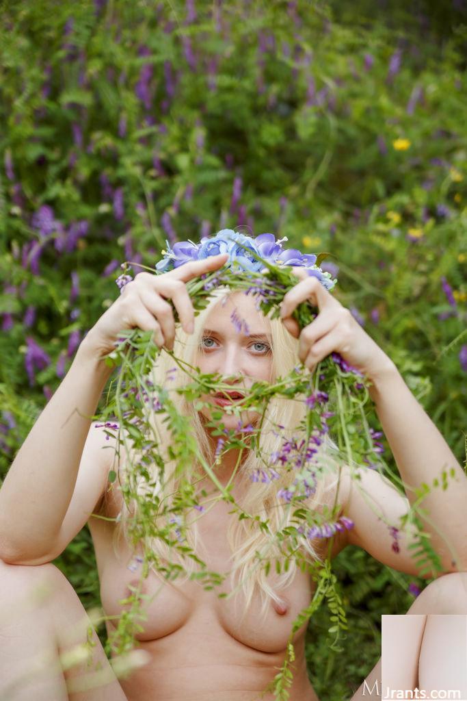 Suas flores tricotadas à mão são tão lindas!