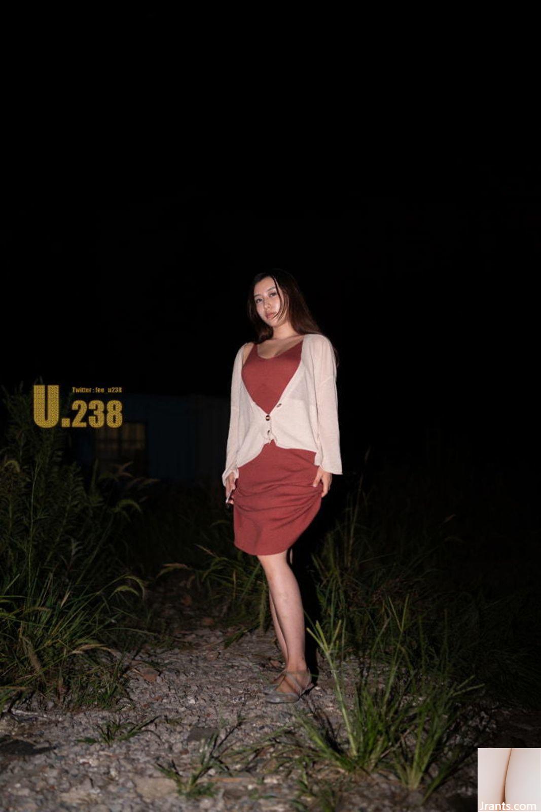 Versi asli resmi dari set pemotretan super luar ruangan malam hari dari model Tiongkok teratas Xiaoxian (117P)