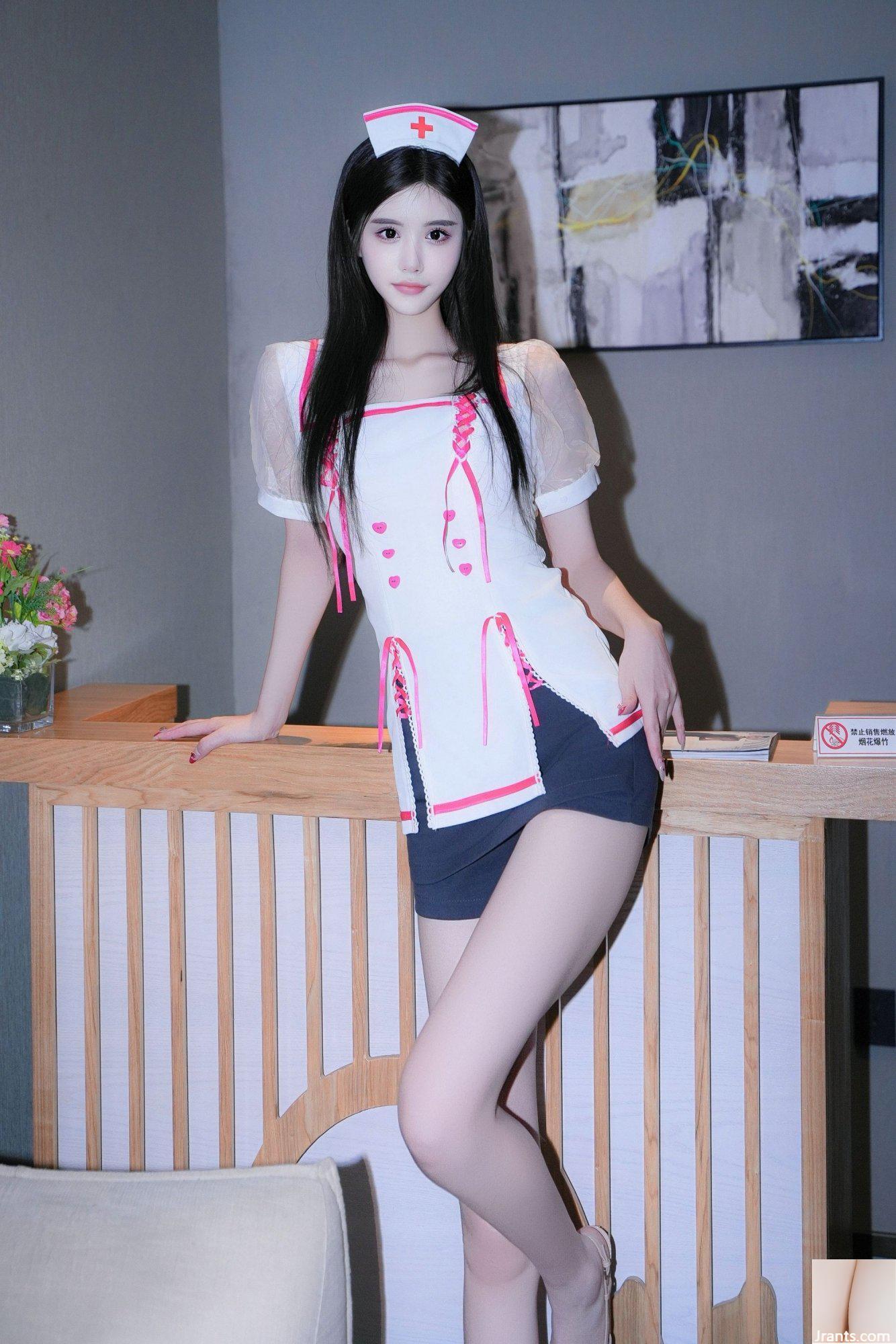 (Coleção online) XiuRen linda modelo Wan Su susu &#8220;Night Service Ward&#8221; (86P)