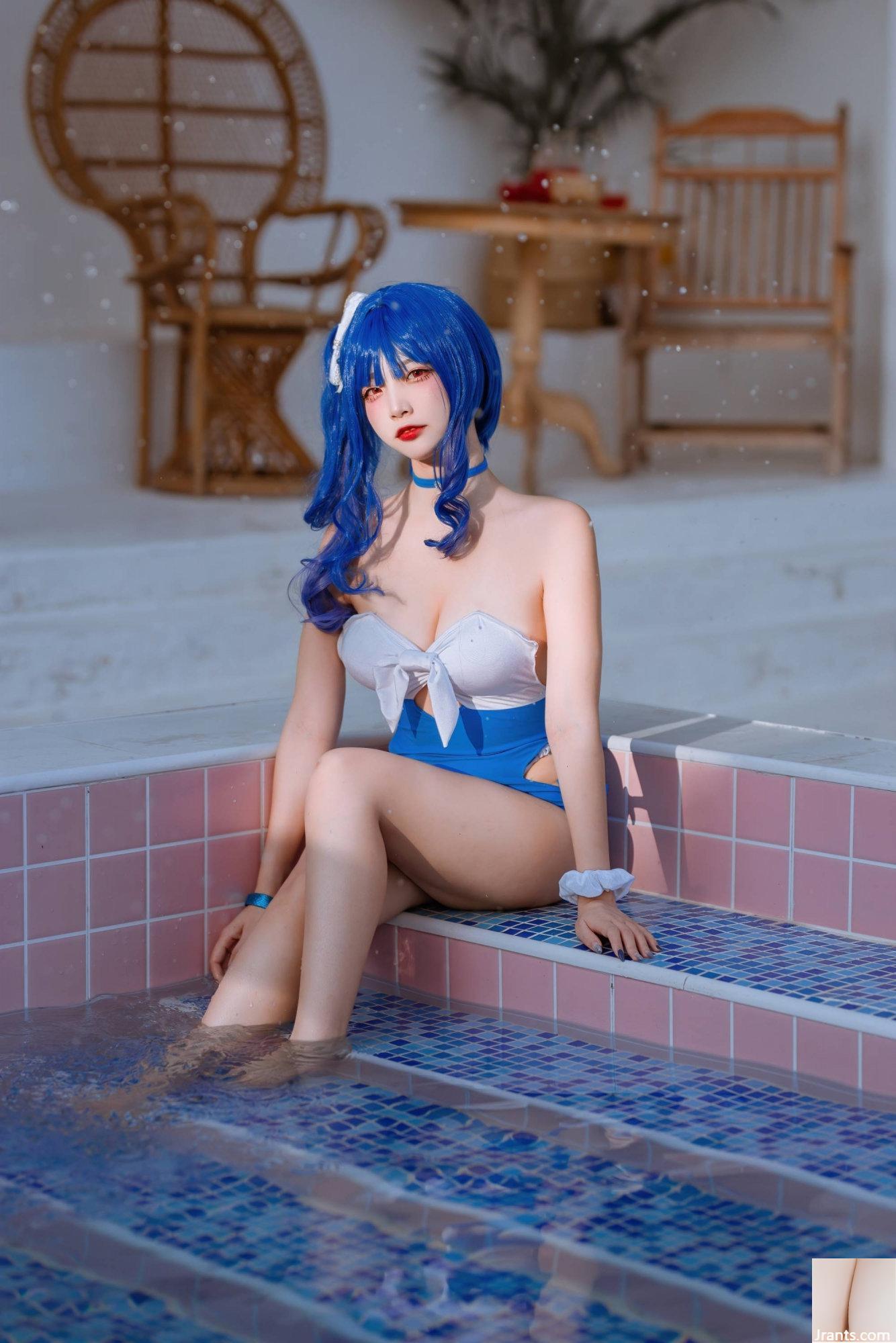 (Collection en ligne) Welfare Girl Erzuo « Maillot de bain Blue Pola » Exclusivité VIP (46P)