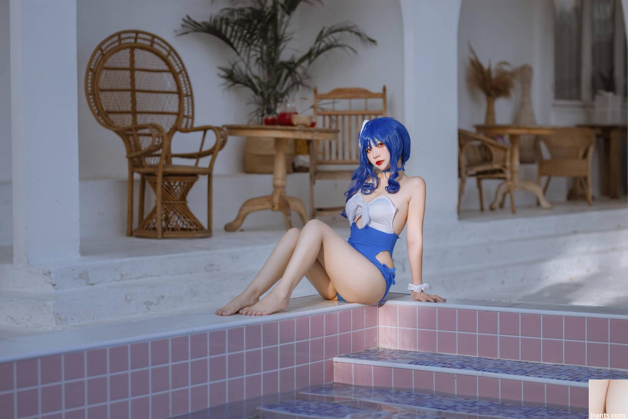 (Collection en ligne) Welfare Girl Erzuo « Maillot de bain Blue Pola » Exclusivité VIP (46P)