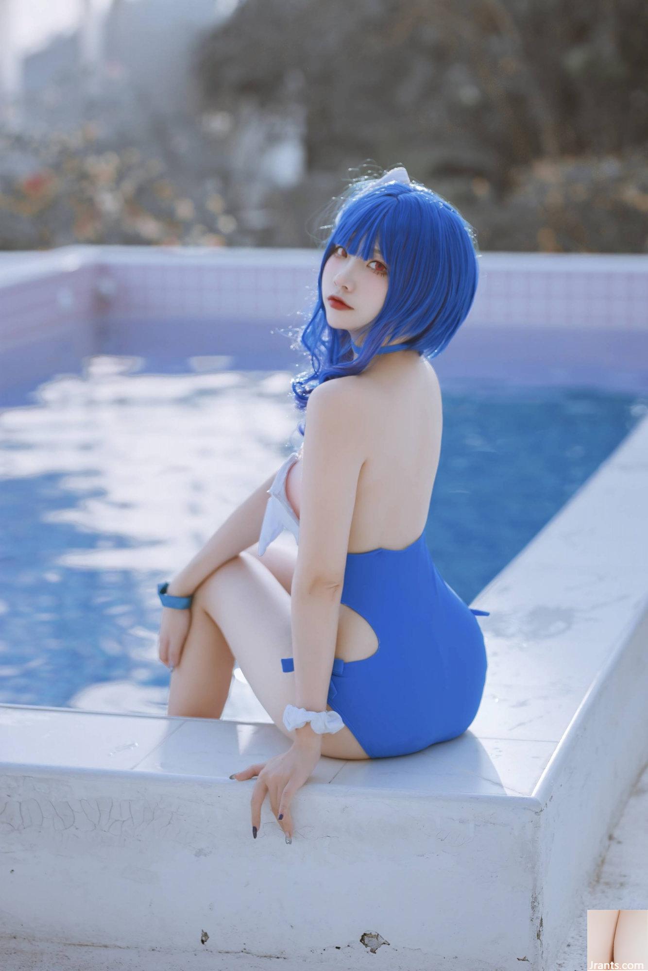 (Collection en ligne) Welfare Girl Erzuo « Maillot de bain Blue Pola » Exclusivité VIP (46P)