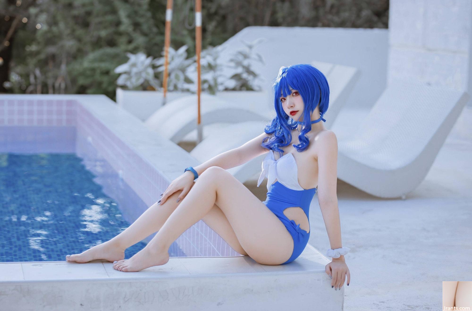 (Collection en ligne) Welfare Girl Erzuo « Maillot de bain Blue Pola » Exclusivité VIP (46P)