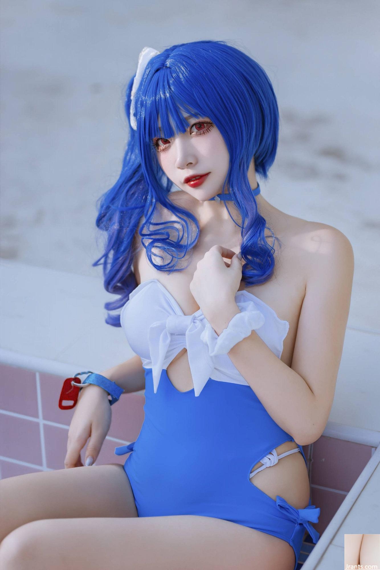 (Collection en ligne) Welfare Girl Erzuo « Maillot de bain Blue Pola » Exclusivité VIP (46P)