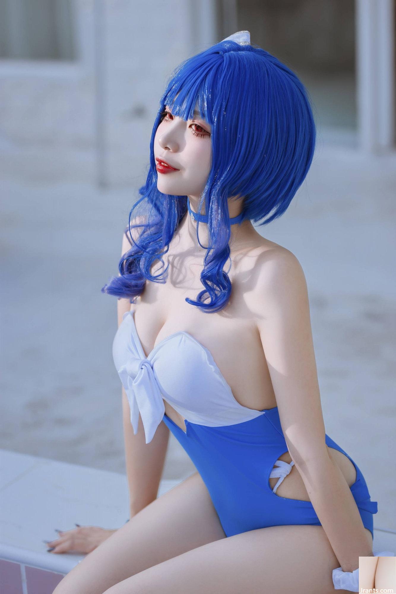 (Collection en ligne) Welfare Girl Erzuo « Maillot de bain Blue Pola » Exclusivité VIP (46P)