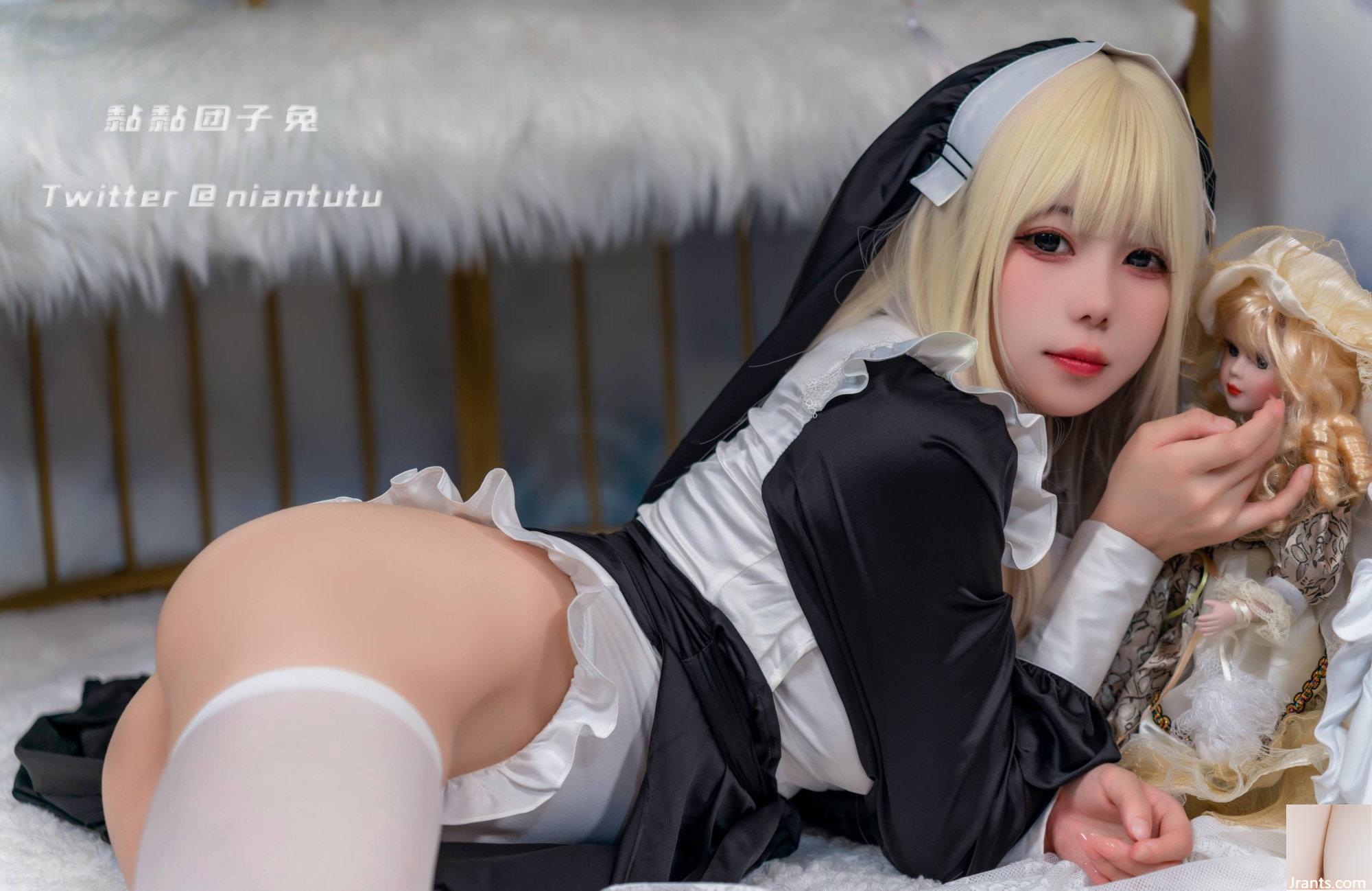 (مجموعه آنلاین) Welfare Girl Sticky Dumpling Rabbit &#8220;Nun&#8221; VIP Exclusive (51P)