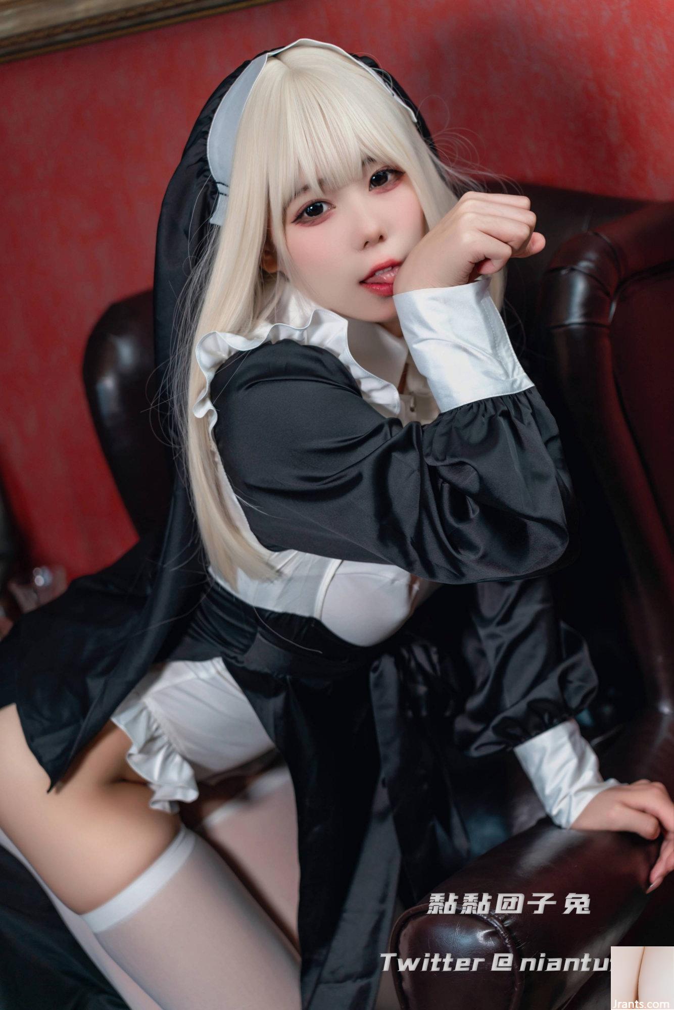 (مجموعه آنلاین) Welfare Girl Sticky Dumpling Rabbit &#8220;Nun&#8221; VIP Exclusive (51P)