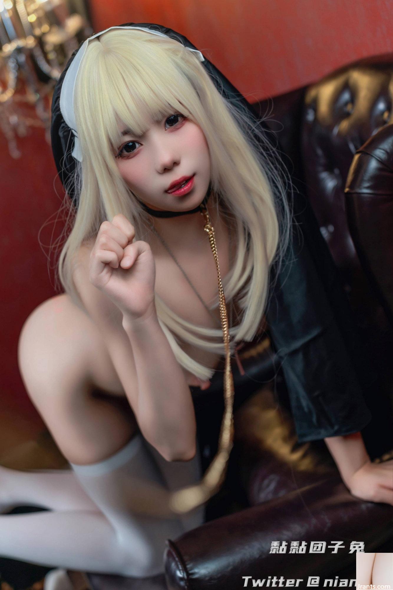 (مجموعه آنلاین) Welfare Girl Sticky Dumpling Rabbit &#8220;Nun&#8221; VIP Exclusive (51P)