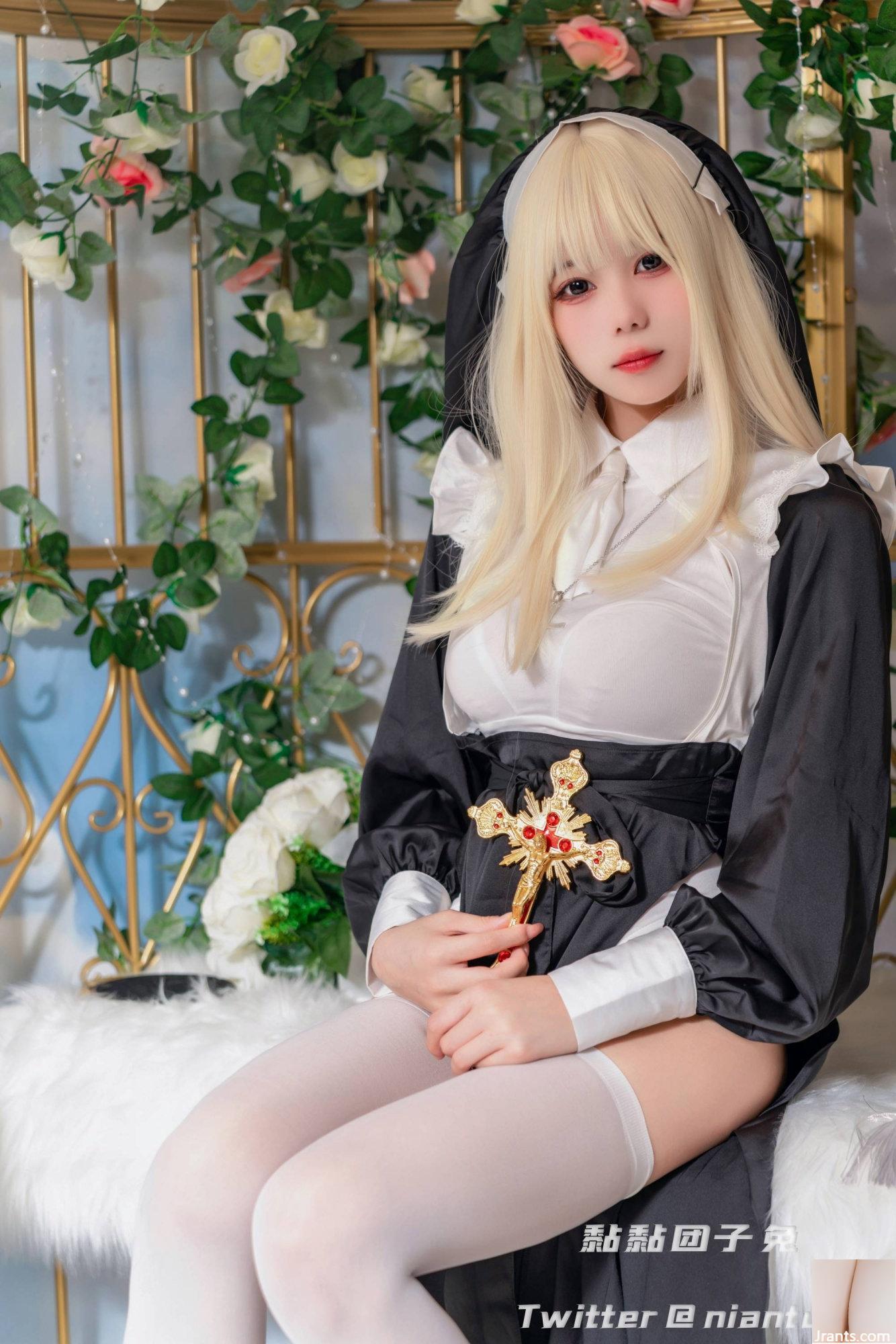 (مجموعه آنلاین) Welfare Girl Sticky Dumpling Rabbit &#8220;Nun&#8221; VIP Exclusive (51P)