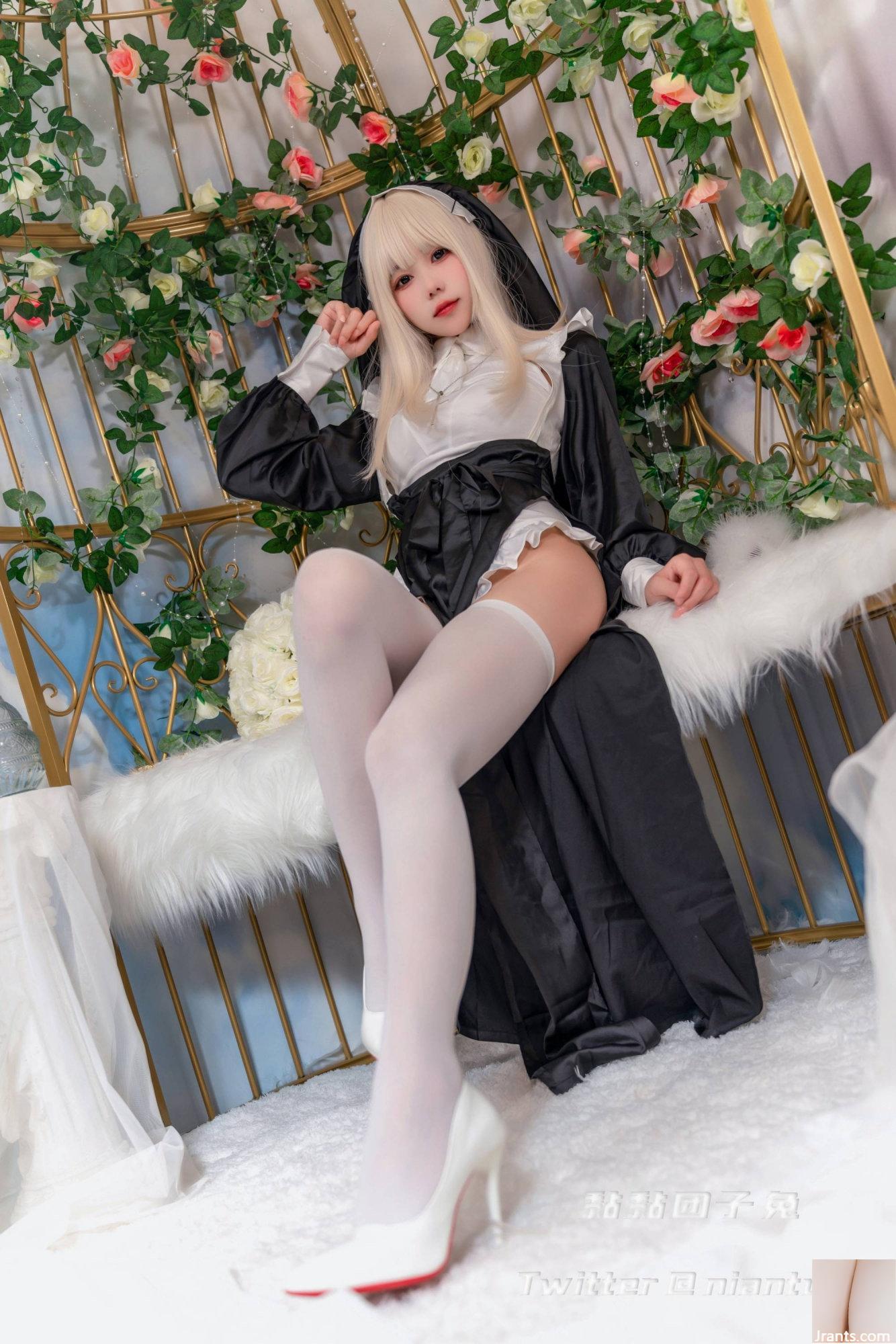 (مجموعه آنلاین) Welfare Girl Sticky Dumpling Rabbit &#8220;Nun&#8221; VIP Exclusive (51P)