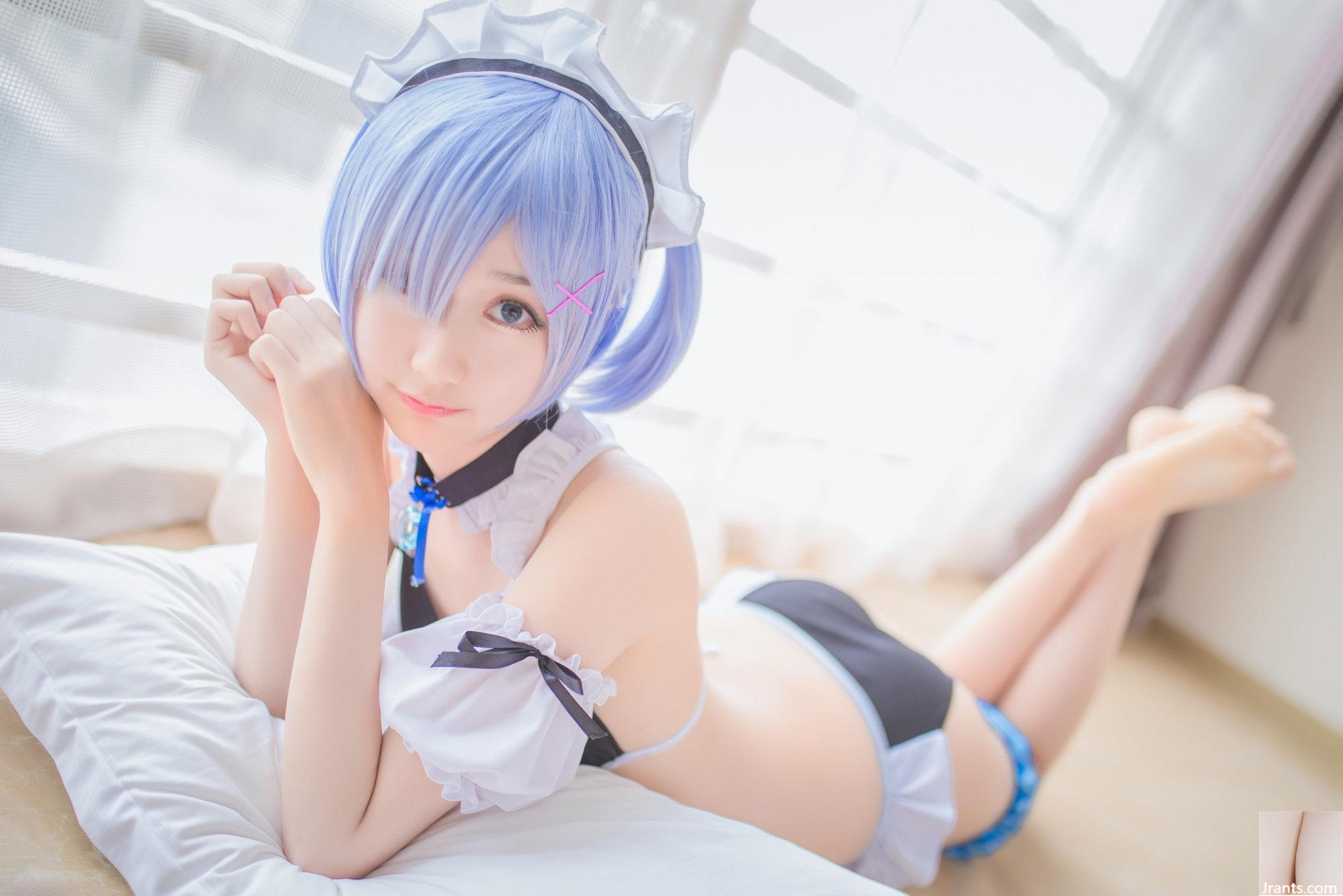 Интернет-коллекция) Welfare Girl-Mu Mianmian OwO Rem Swimsuit VP Welfare Post (26P)