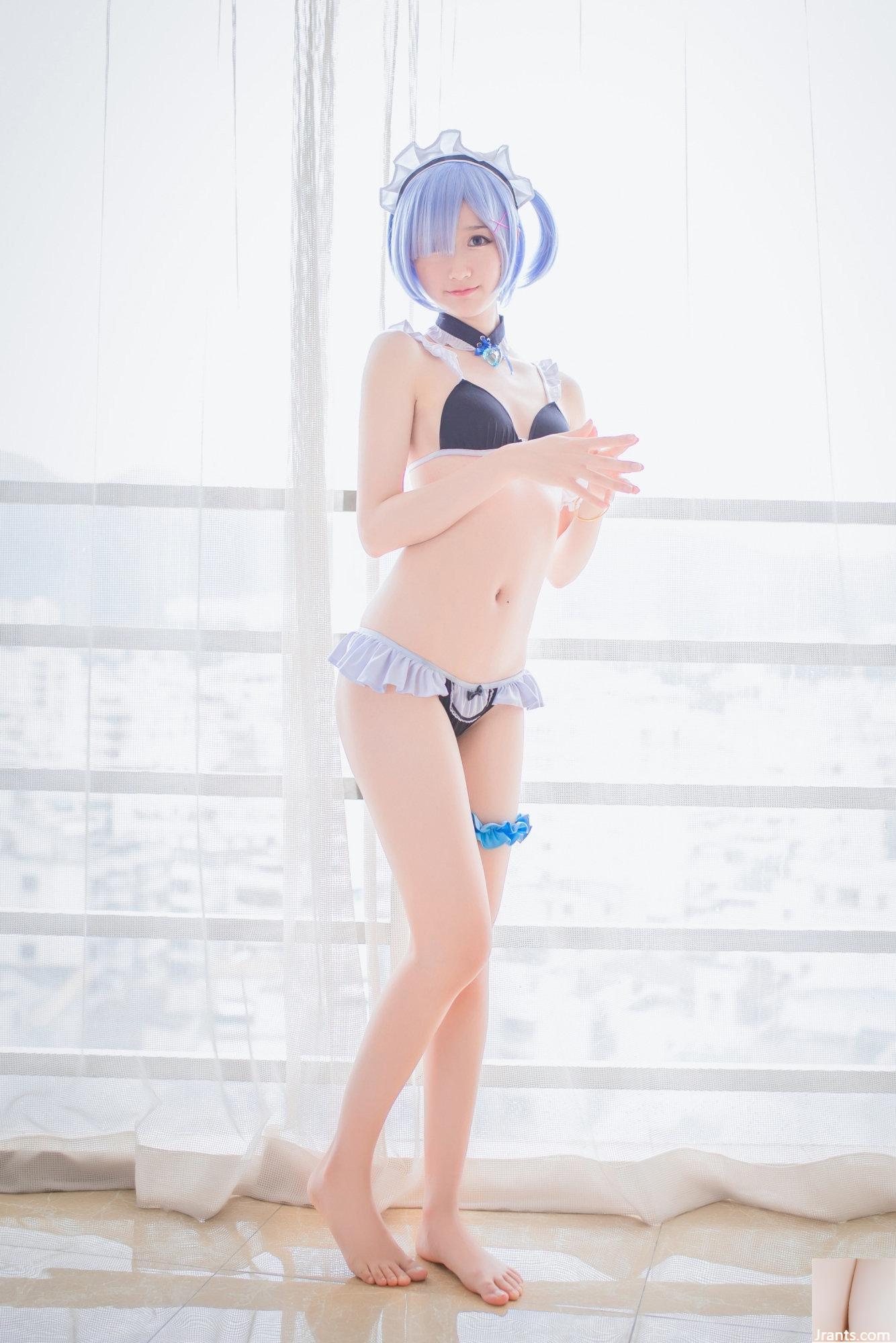 Интернет-коллекция) Welfare Girl-Mu Mianmian OwO Rem Swimsuit VP Welfare Post (26P)