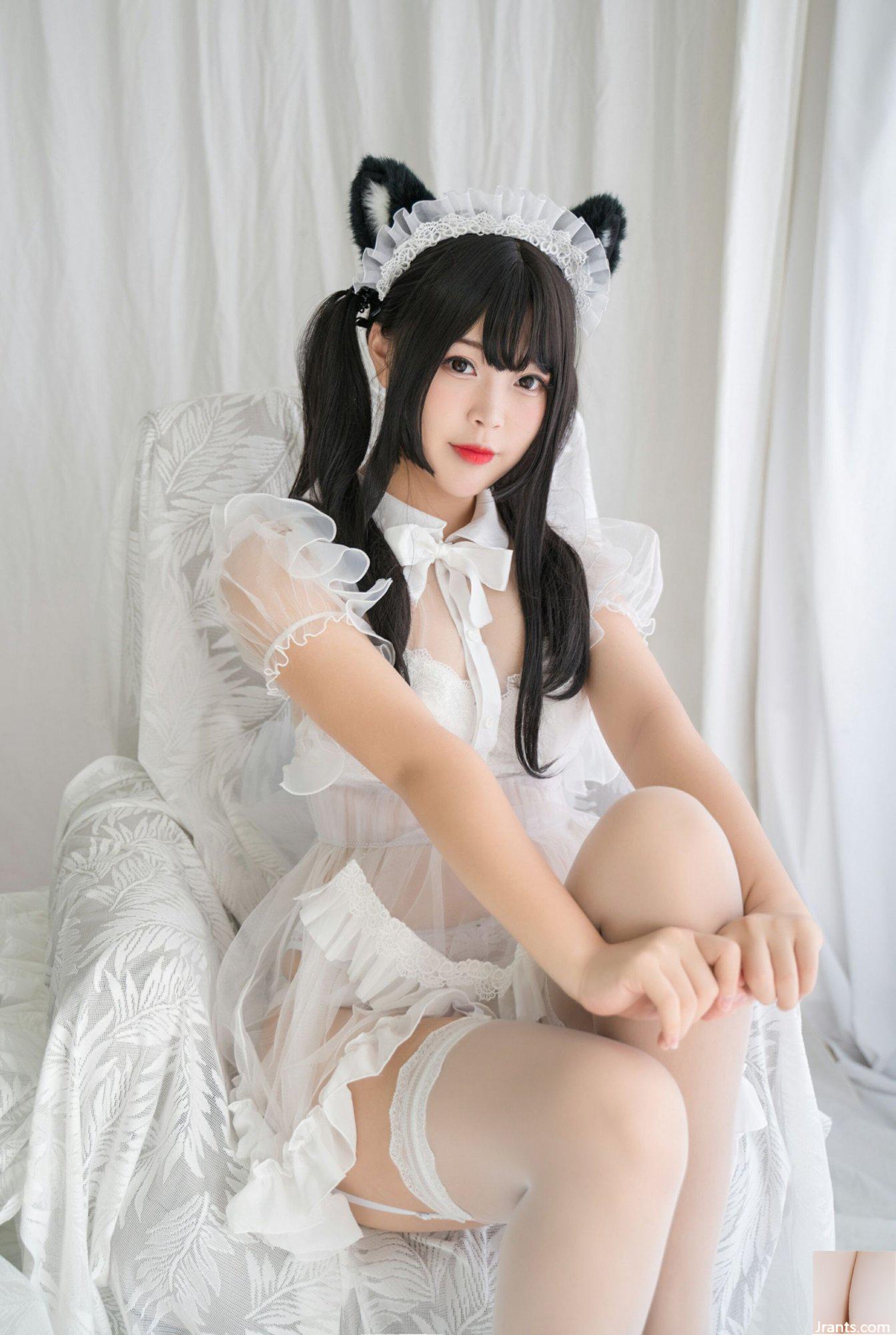 (Collection en ligne) Exclusivité VIP « White Cat Transparent Maid » de la fille du bien-être social Bai Ye (91P)