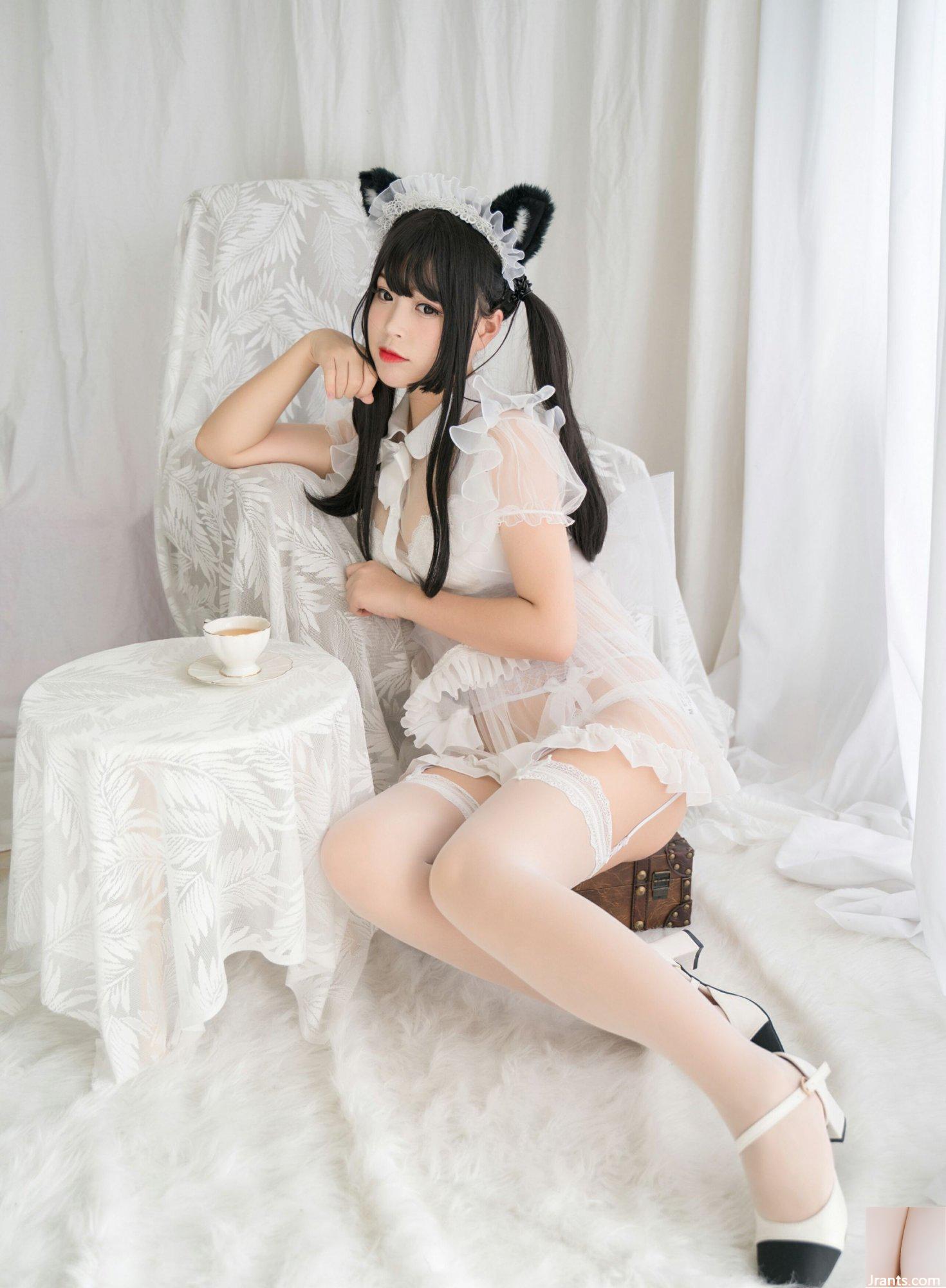 (Collection en ligne) Exclusivité VIP « White Cat Transparent Maid » de la fille du bien-être social Bai Ye (91P)