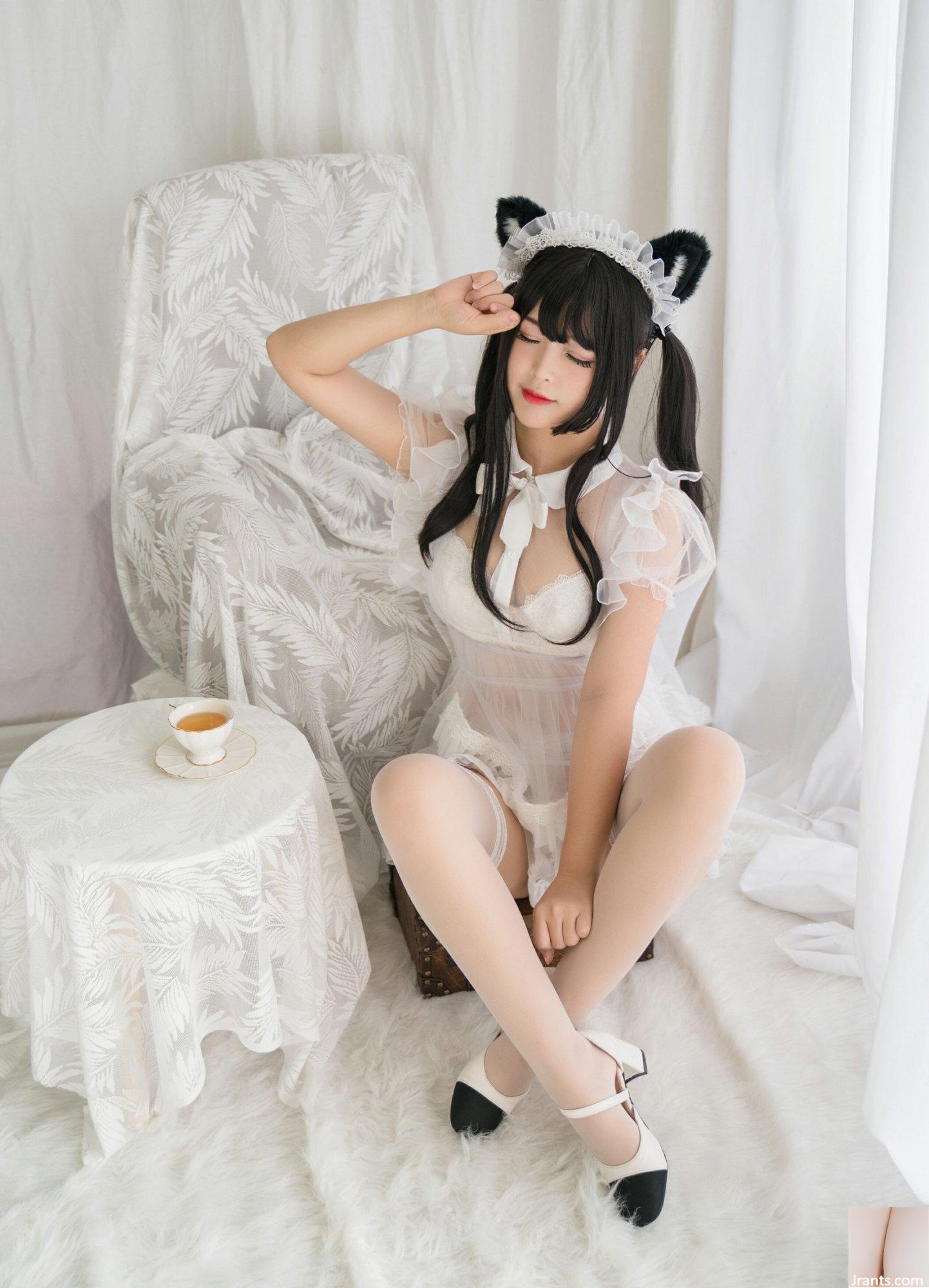 (Collection en ligne) Exclusivité VIP « White Cat Transparent Maid » de la fille du bien-être social Bai Ye (91P)