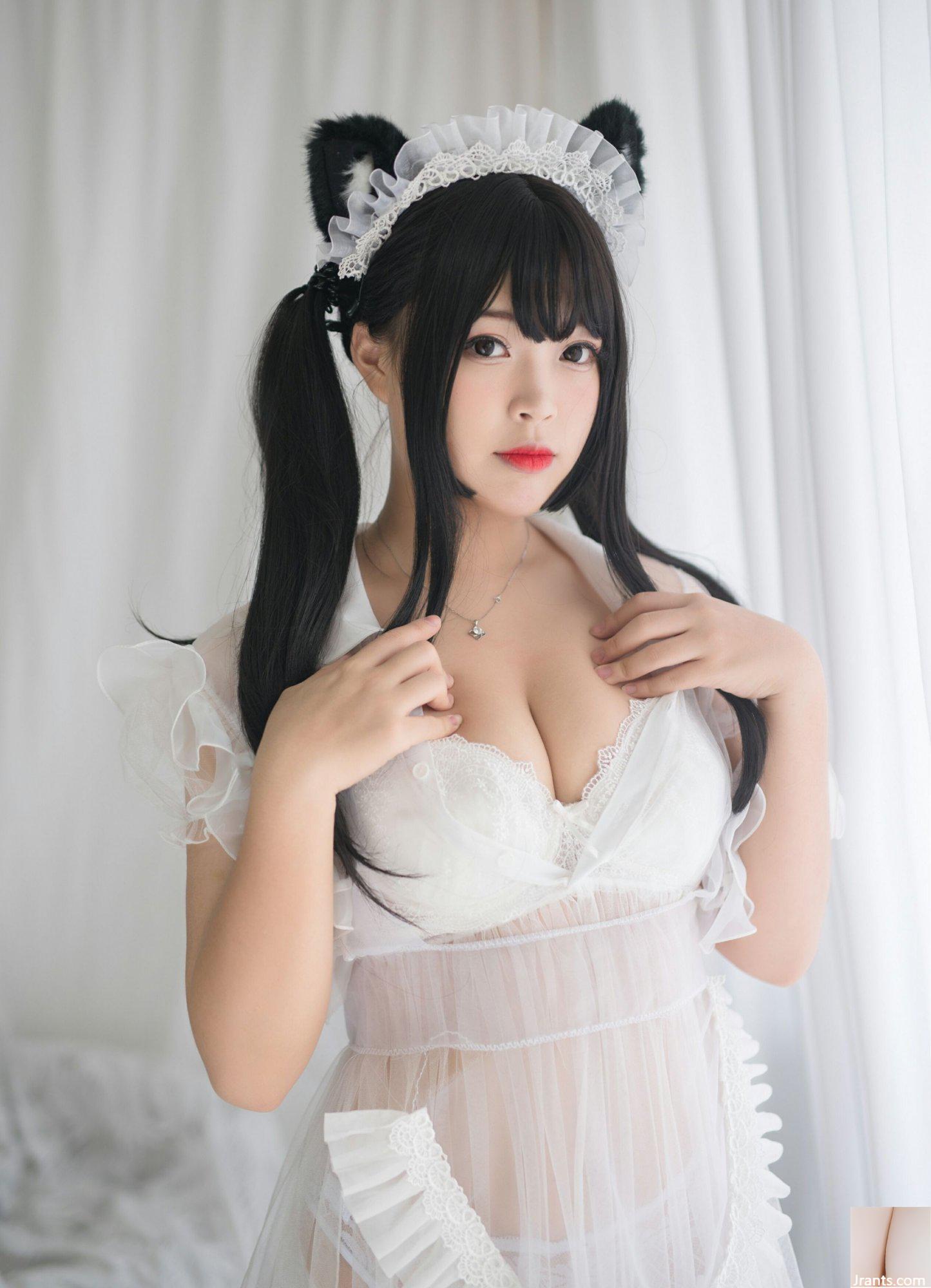 (Collection en ligne) Exclusivité VIP « White Cat Transparent Maid » de la fille du bien-être social Bai Ye (91P)