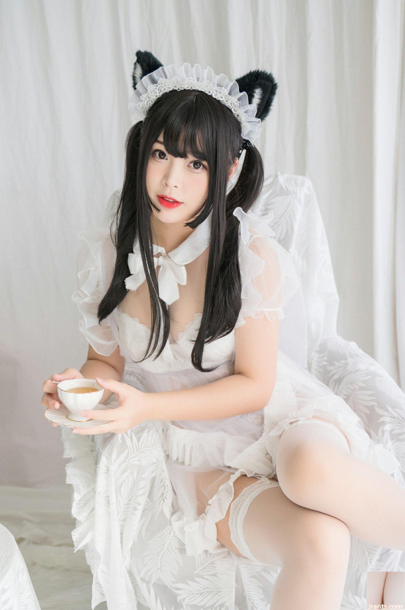 (Collection en ligne) Exclusivité VIP « White Cat Transparent Maid » de la fille du bien-être social Bai Ye (91P)