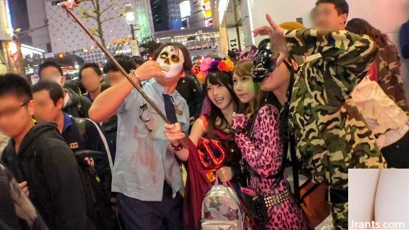 Gadis Macan Tutul Halloween Shibuya dan Setan Kecil Sakihara Rin Misaka Ria